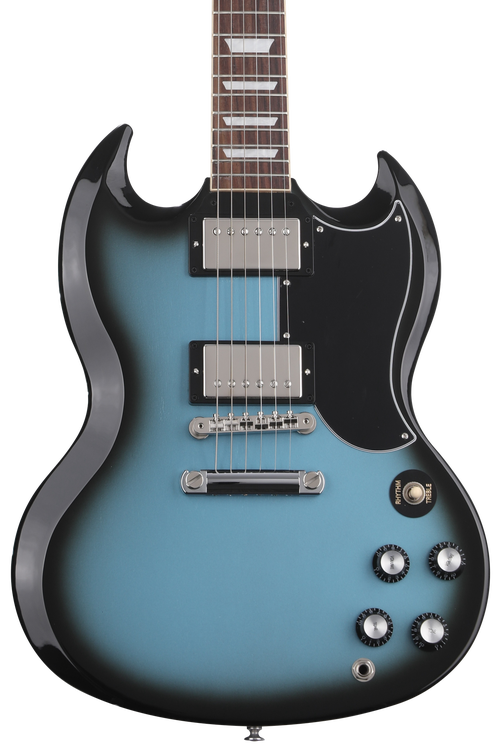 ギター Gibson SG '61 pelham blue relic Gibson SG Standard '61 Electric Guitar - Pelham Blue