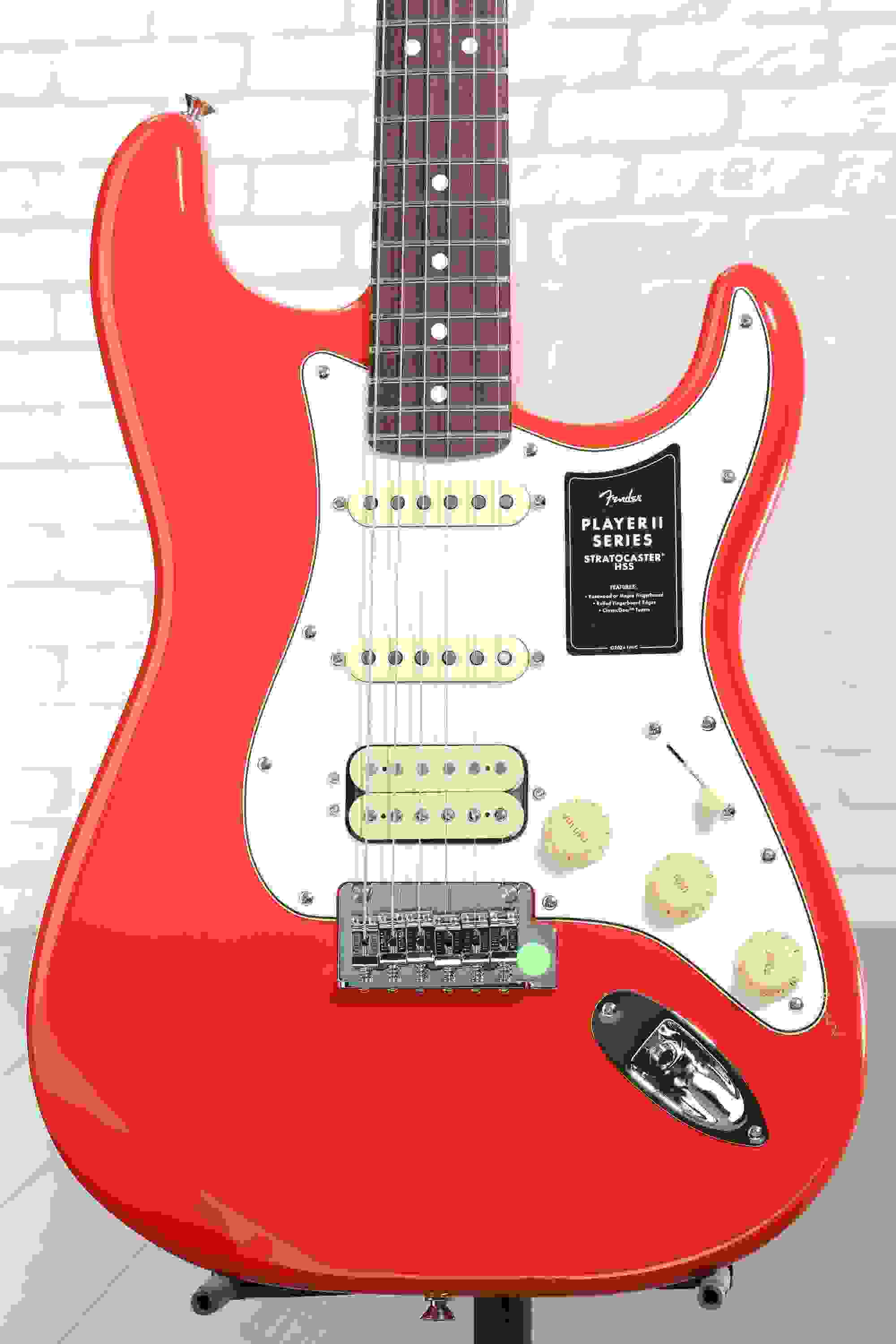 Fender Player II Stratocaster HSS Electric Guitar - Coral Red
