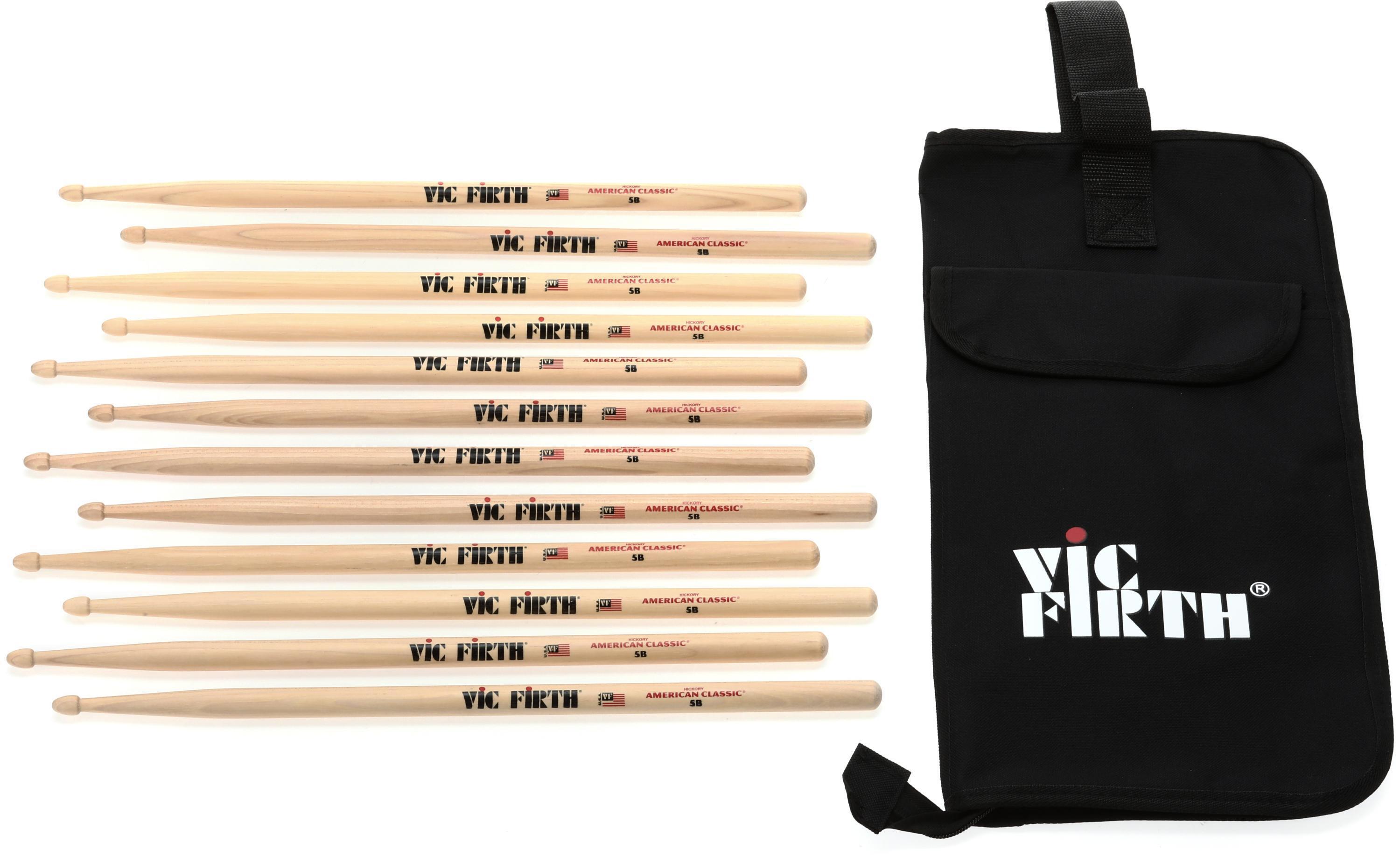 Vic Firth American Classic Drumsticks 6-pack - 5B - Wood Tip