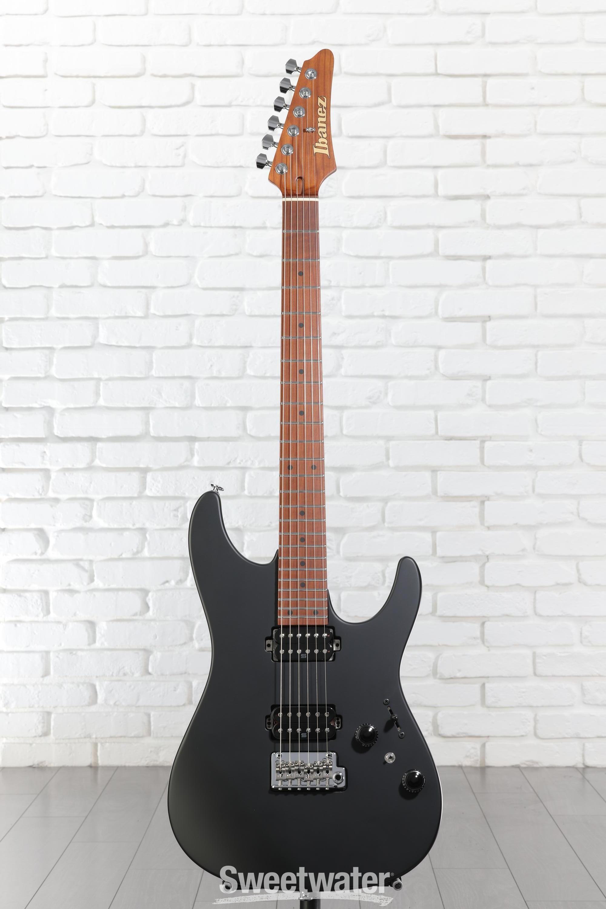 Ibanez Prestige AZ2402 Electric Guitar - Black Flat | Sweetwater