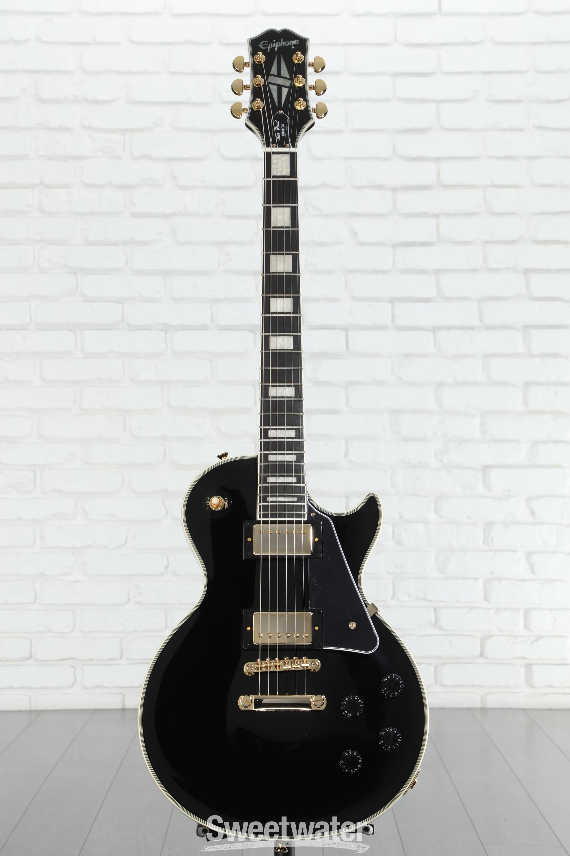 Epiphone Les Paul Custom Electric Guitar - Ebony | Sweetwater