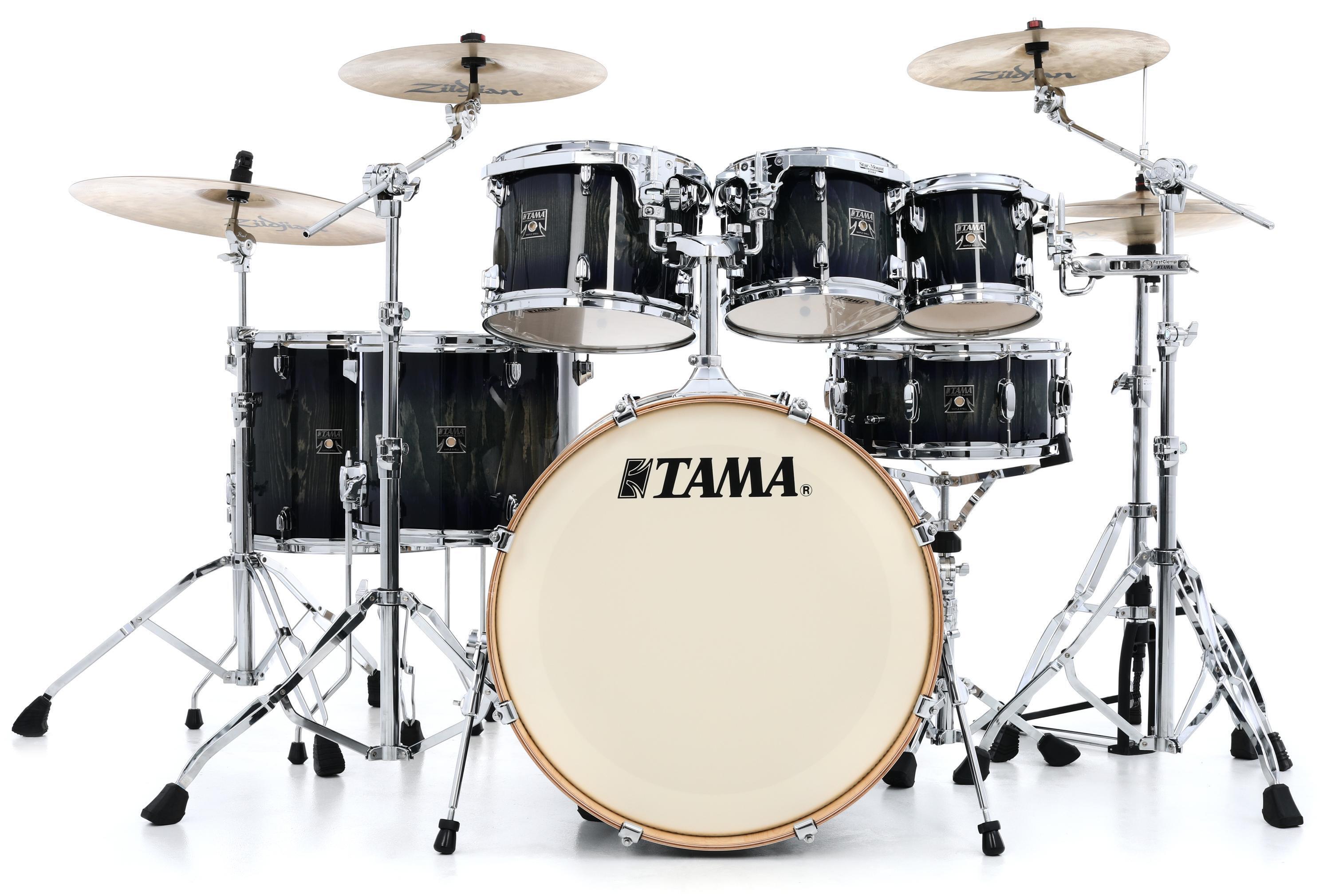 Tama Superstar Classic CL72S 7-piece Shell Pack with Snare Drum - Dark  Indigo Lacebark Pine - Sweetwater Exclusive