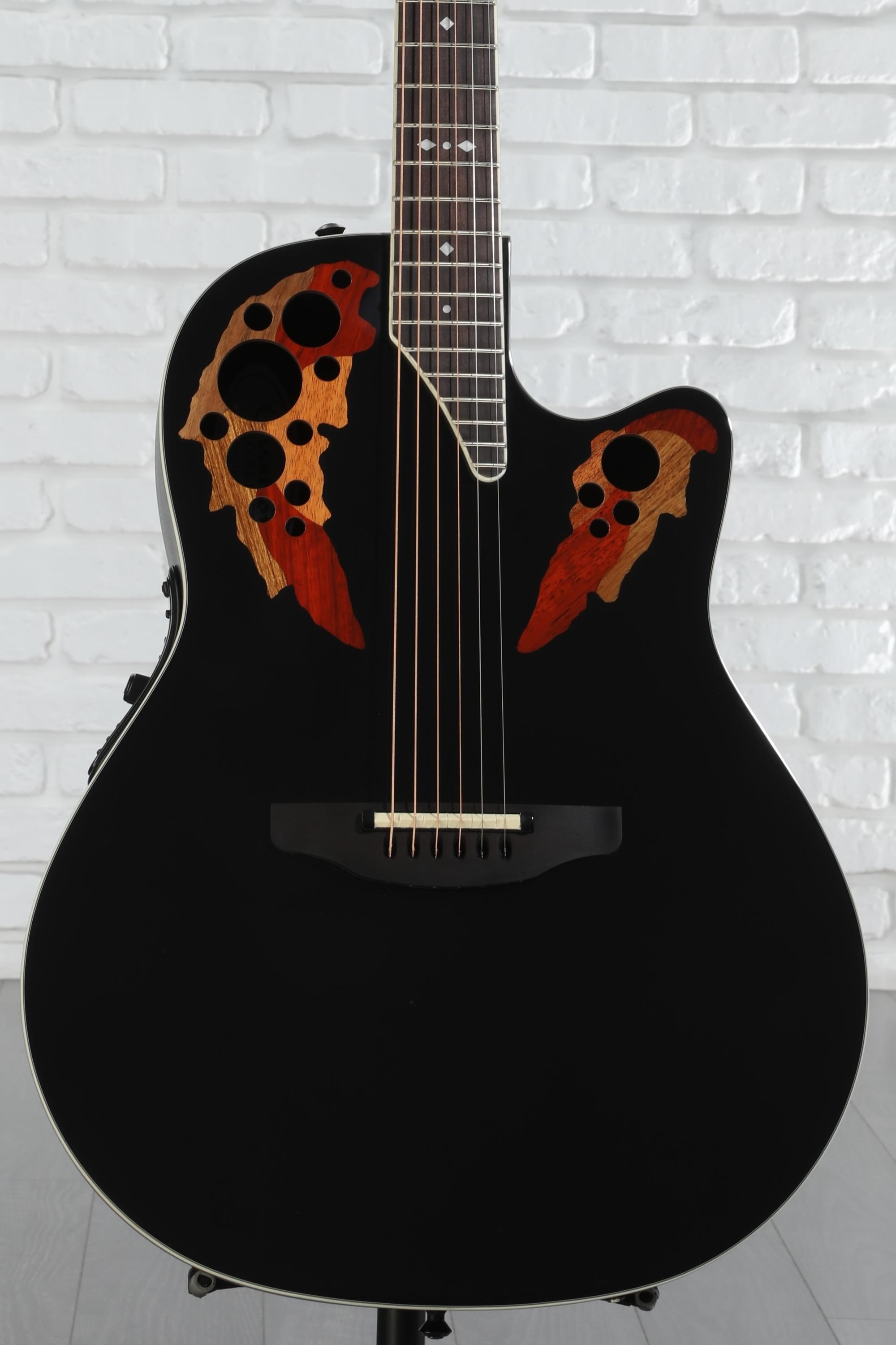 大学 割引 Elite Timeless Ovation Deep Guitar Acoustic-Electric Contour ギター