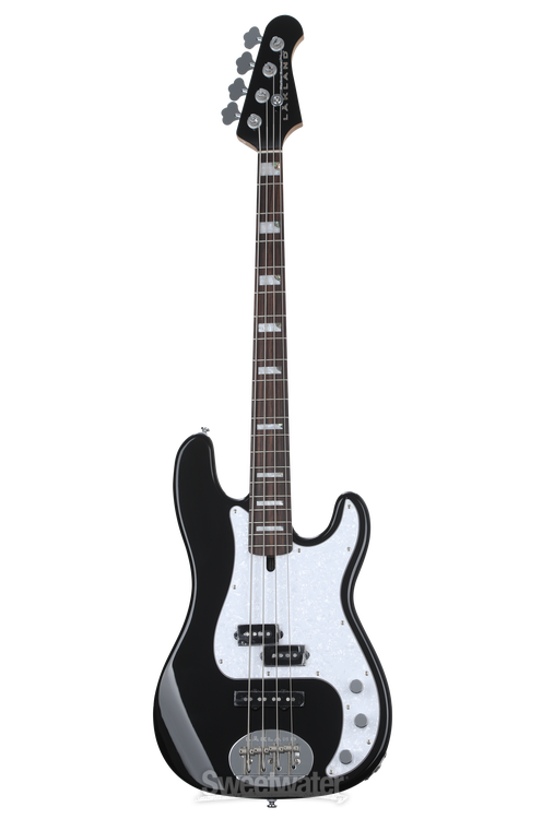 Lakland Skyline 44-64 Custom PJ Ash Bass Guitar - Black with Rosewood  Fingerboard