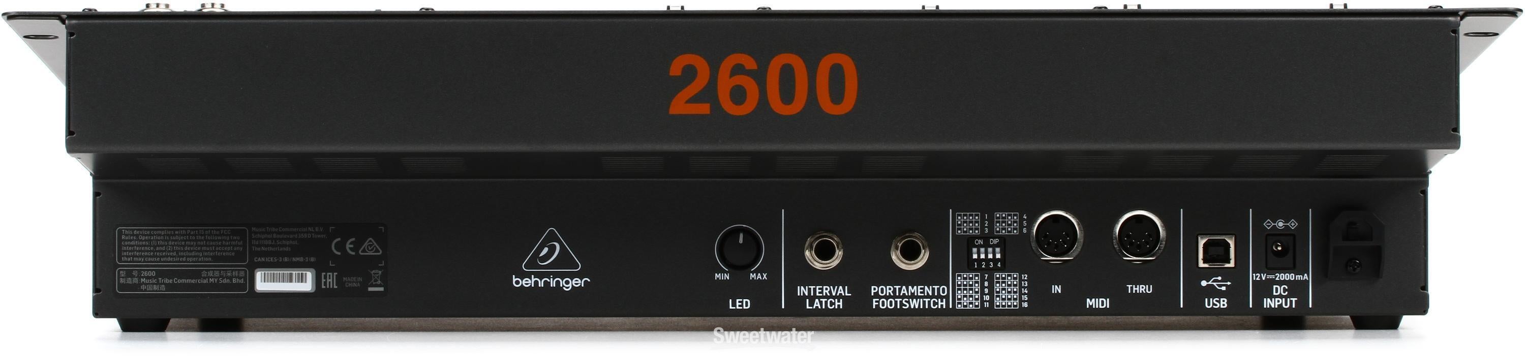 Behringer 2600 Analog Semi-modular Synthesizer Reviews | Sweetwater