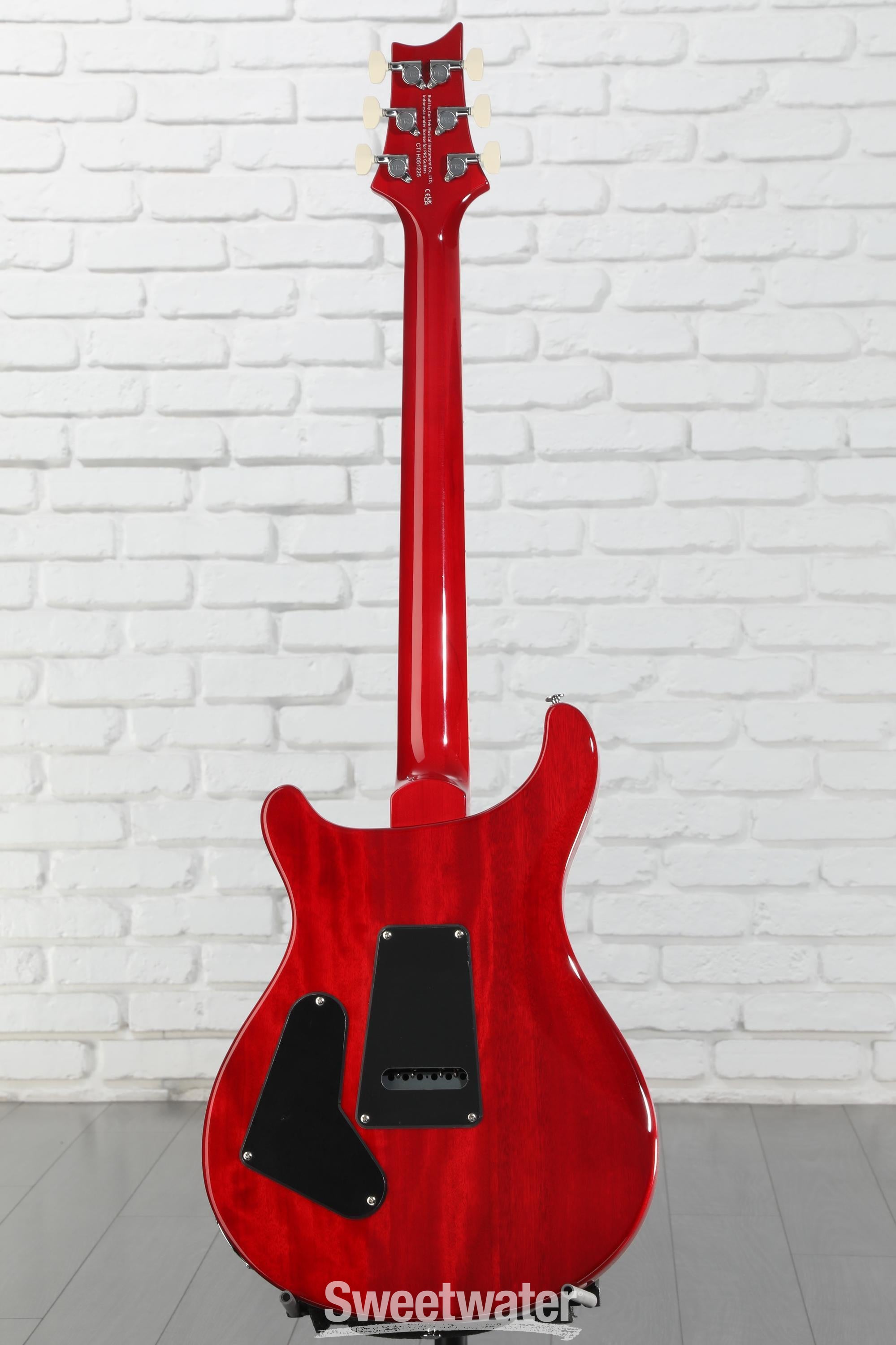 PRS SE Custom 24-08 Quilt Electric Guitar - Charcoal Cherry Burst