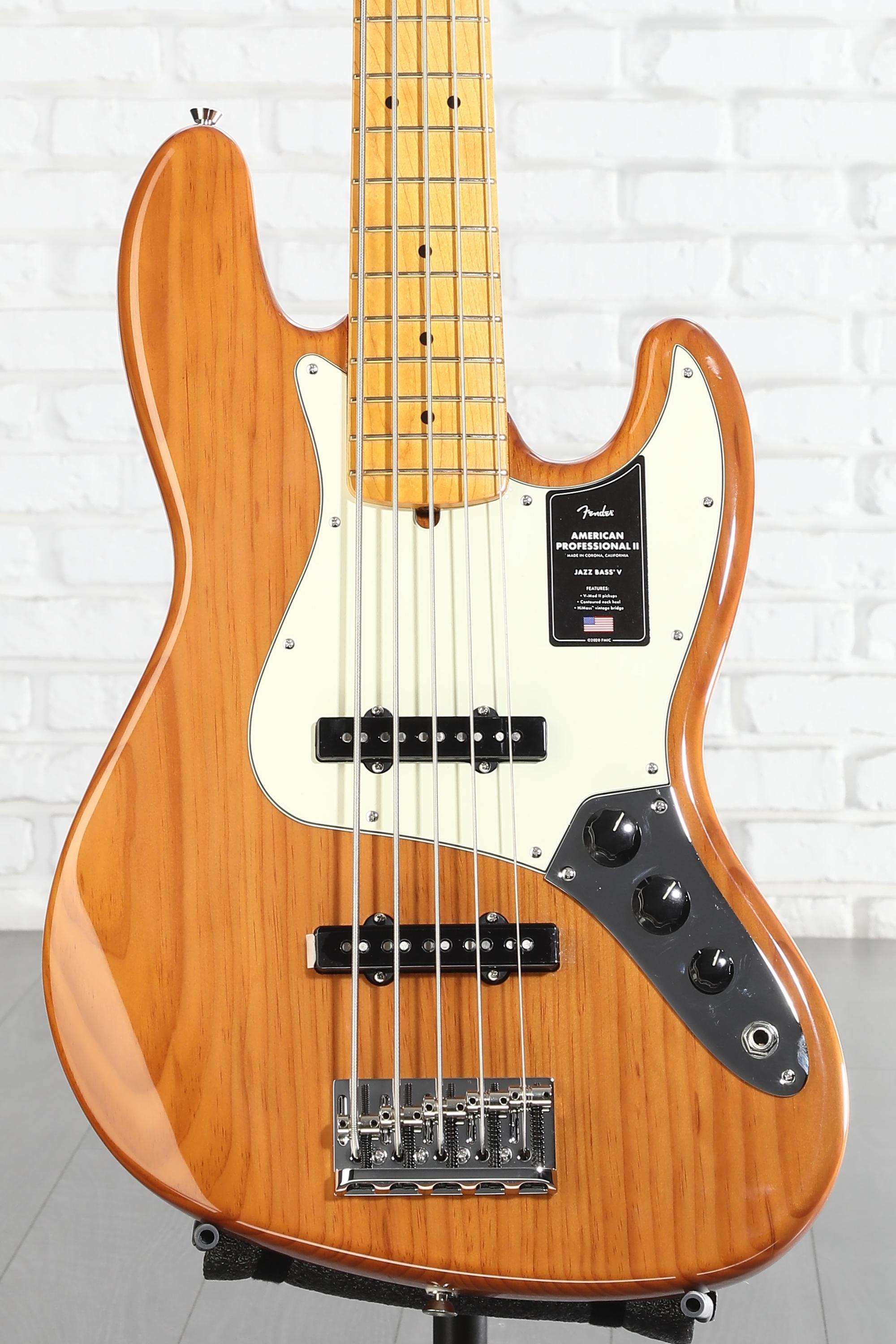 Fender American Professional II Jazz Bass V - Roasted Pine, Maple