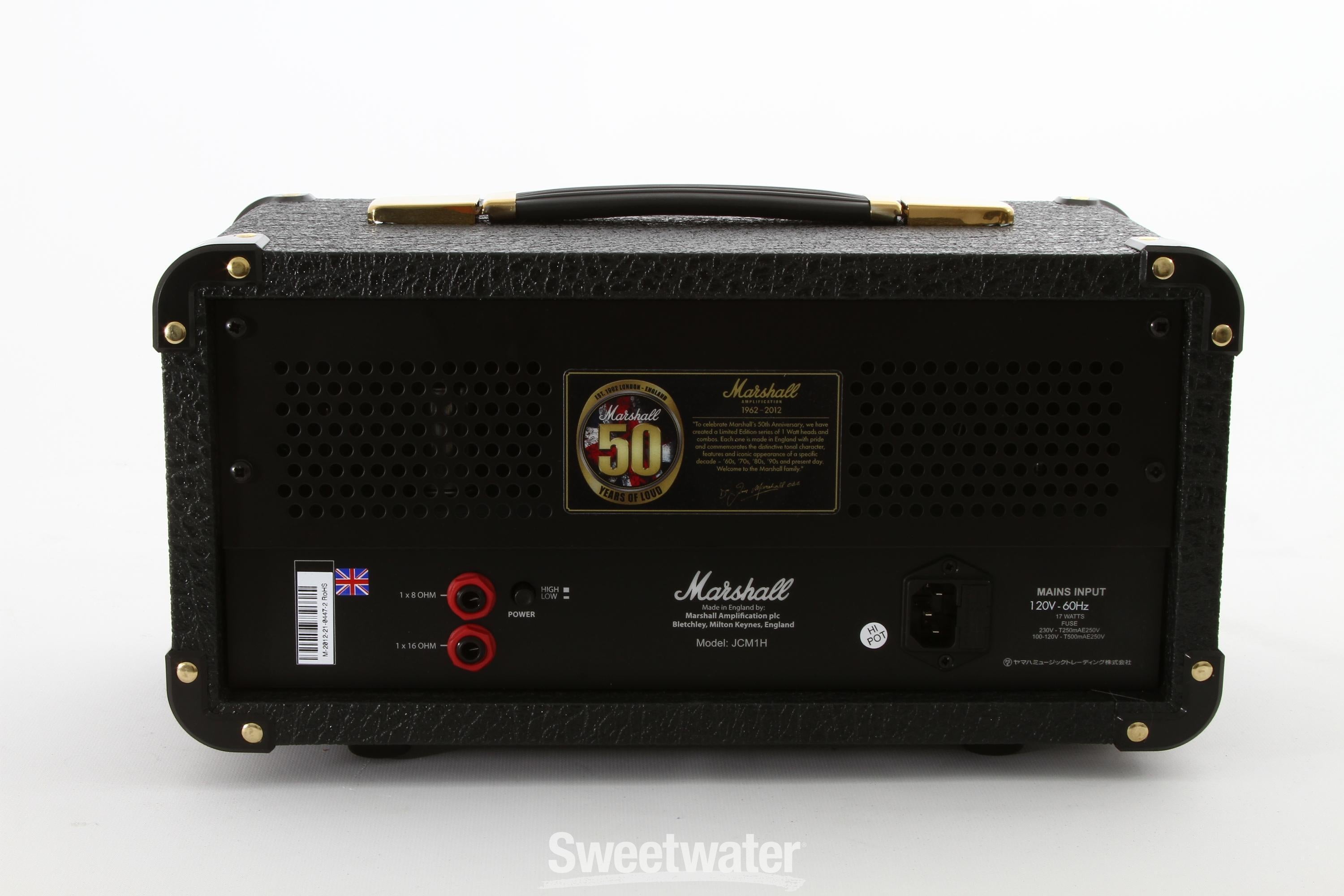 Marshall 50th Anniversary Limited Edition JCM-1H - 80s Era Head