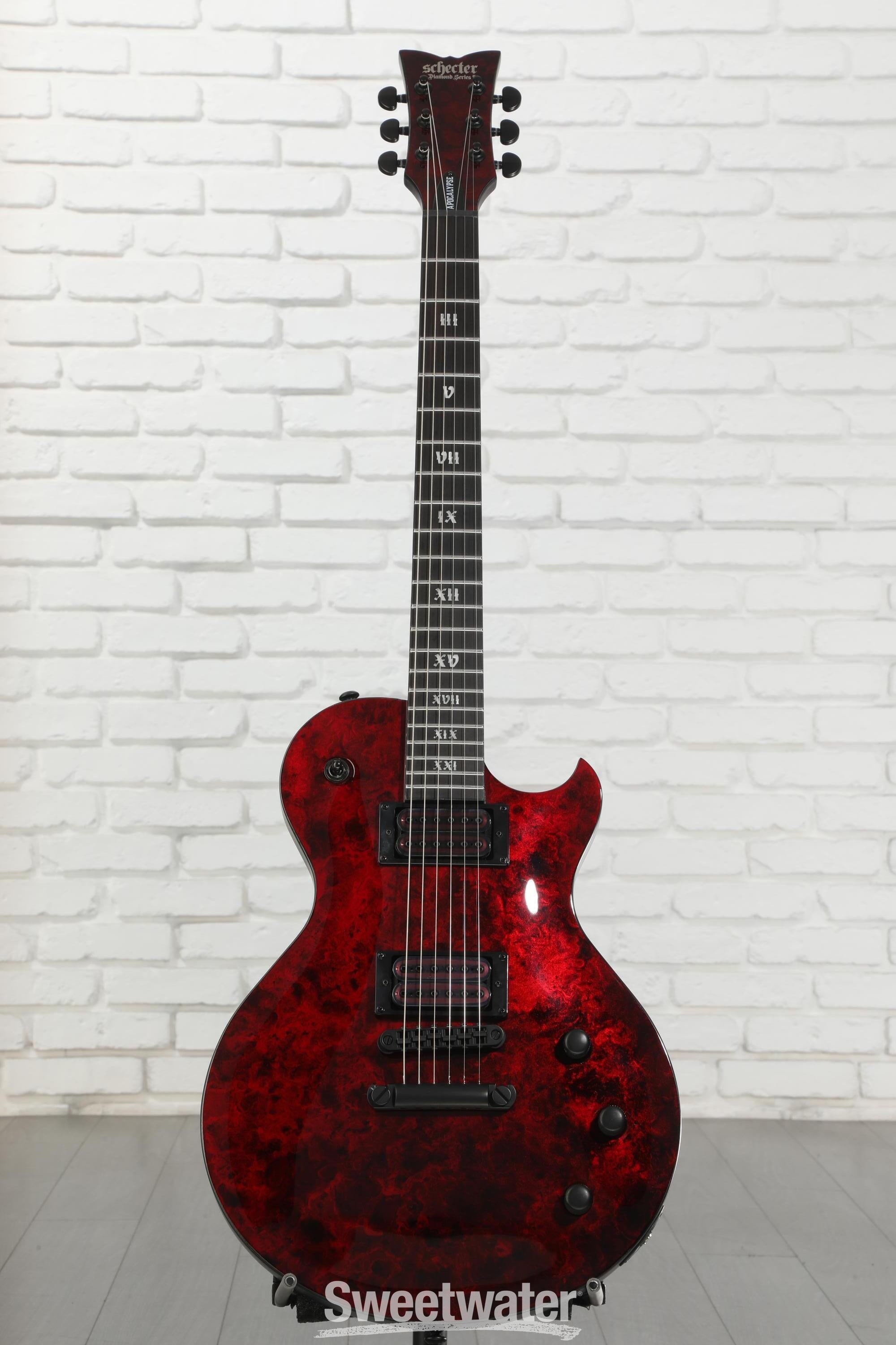 Schecter Solo-II Apocalypse Electric Guitar - Red Reign | Sweetwater