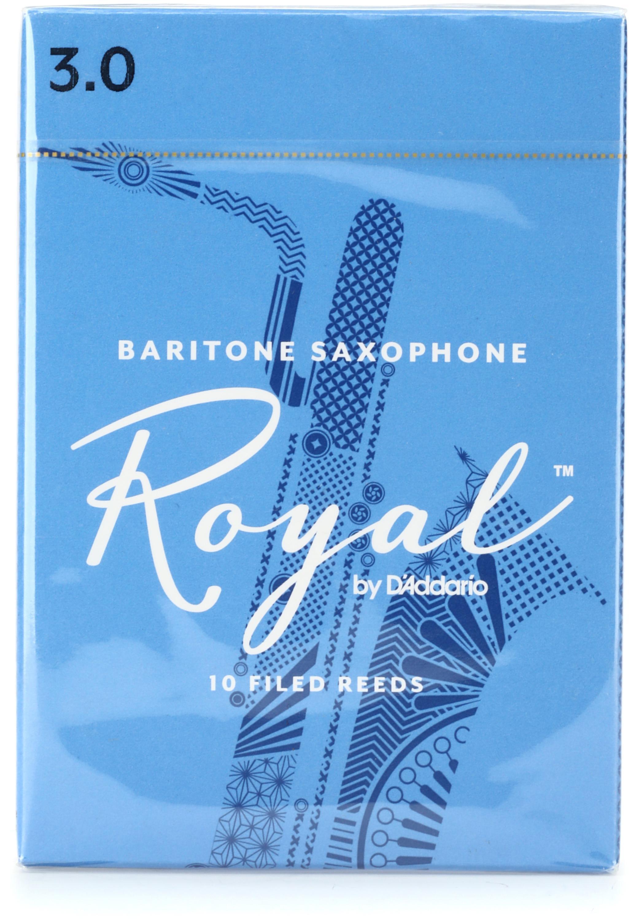 D'Addario RLB1030 - Royal Baritone Saxophone Reeds - 3.0 (10-pack)