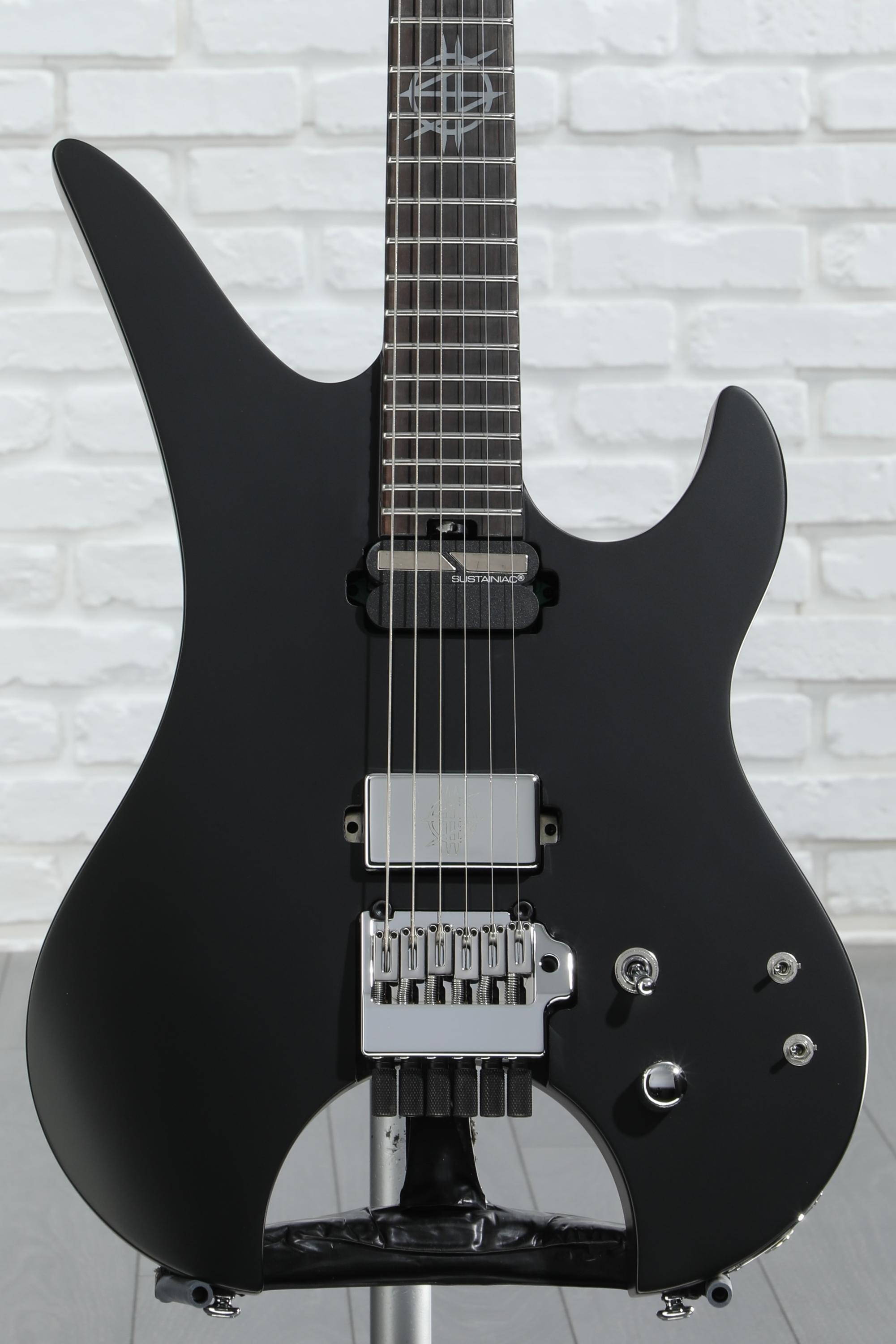◆6st Headless Guitar See Thru Black Schecter Synyster Gates Custom-6 TR-S Signature Headless