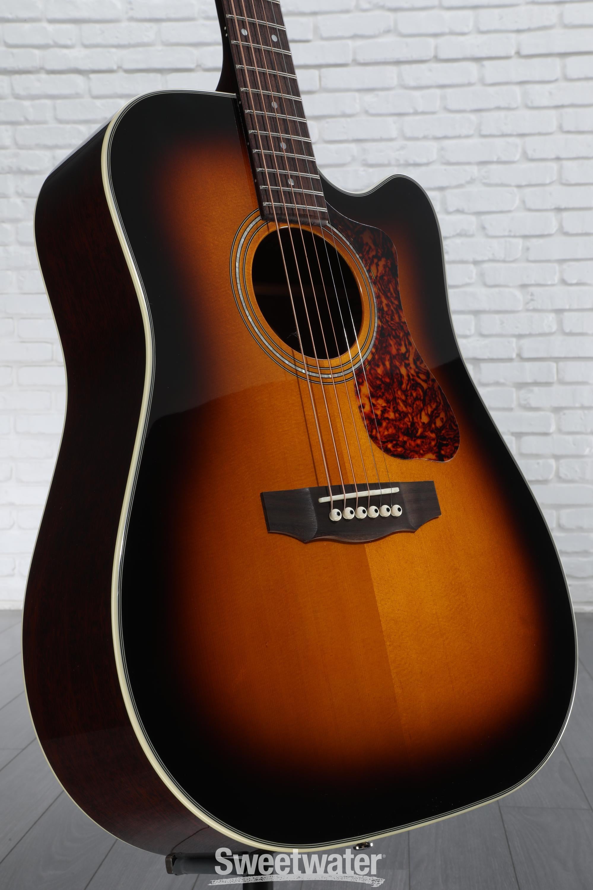 Guild D-140CE Acoustic-Electric Guitar - Antique Burst