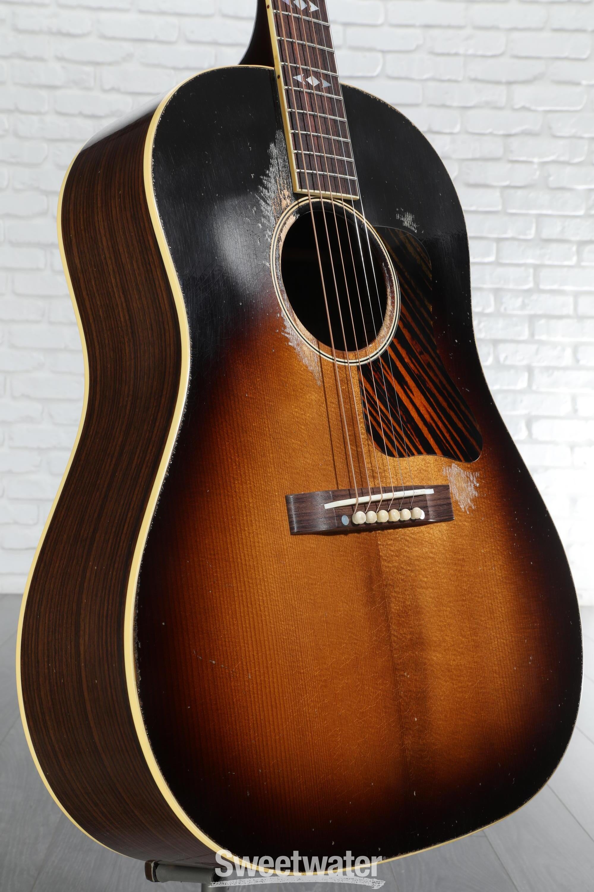 Gibson Acoustic 1936 Advanced Jumbo Acoustic Guitar - Vintage Sunburst, Heavy Aged