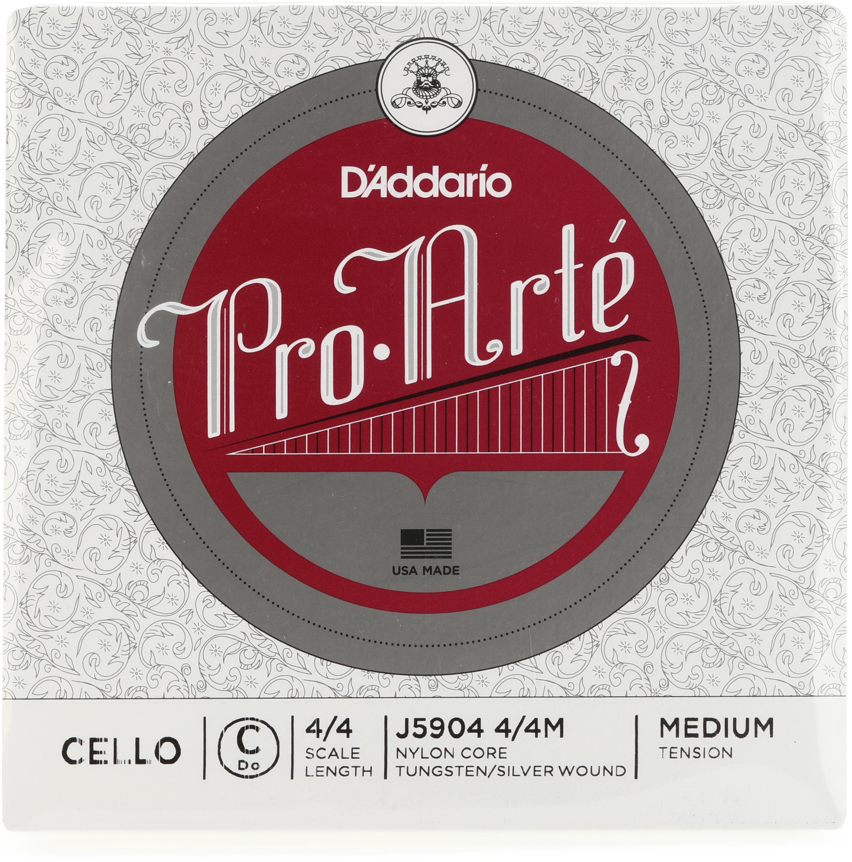 Photo of D'Addario J5904 Pro-Arte Cello C String - 4/4 Size, Medium Tension
