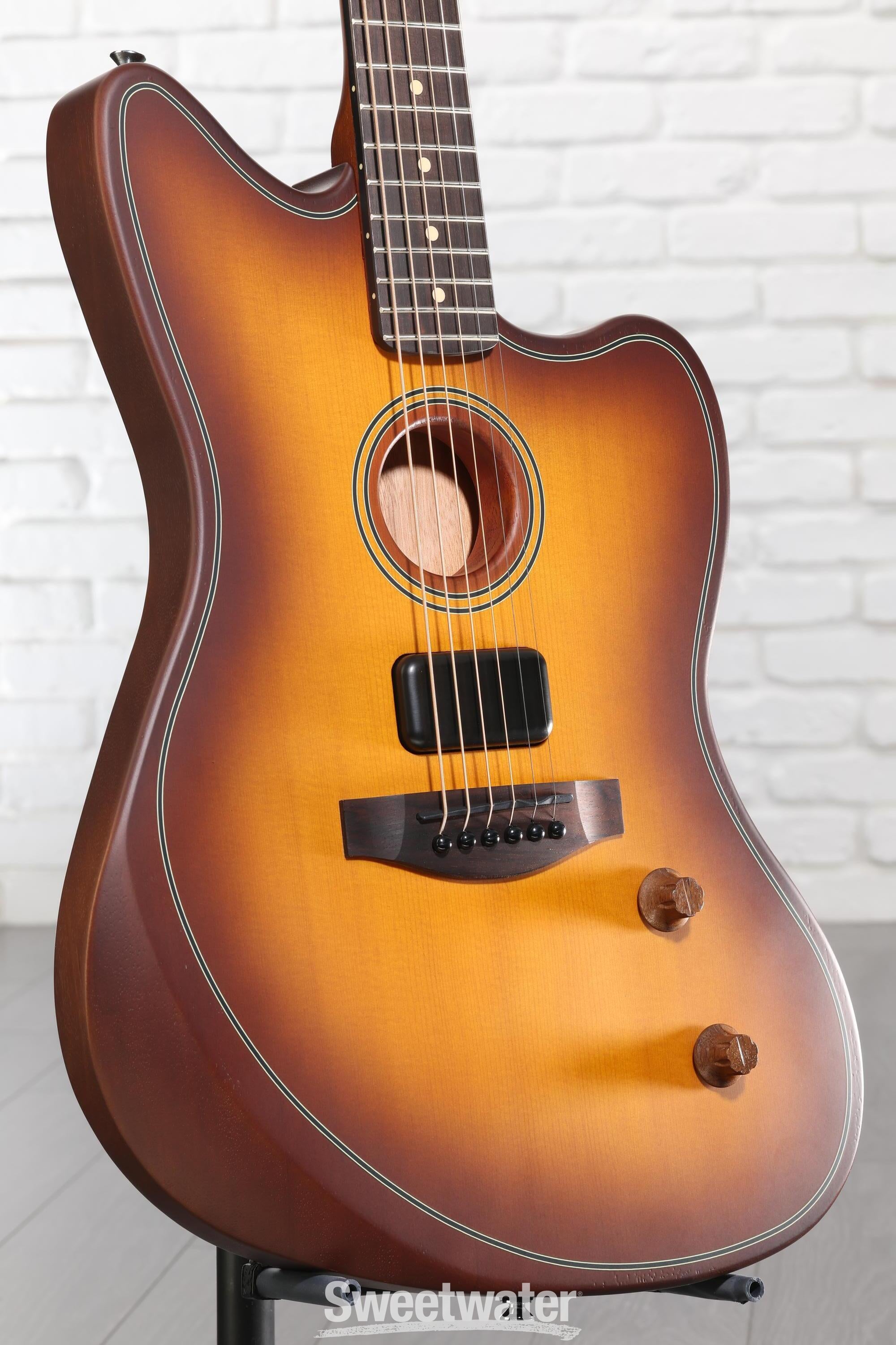 Photo of Fender Acoustasonic Standard Jazzmaster Acoustic-electric Guitar - Honey Burst