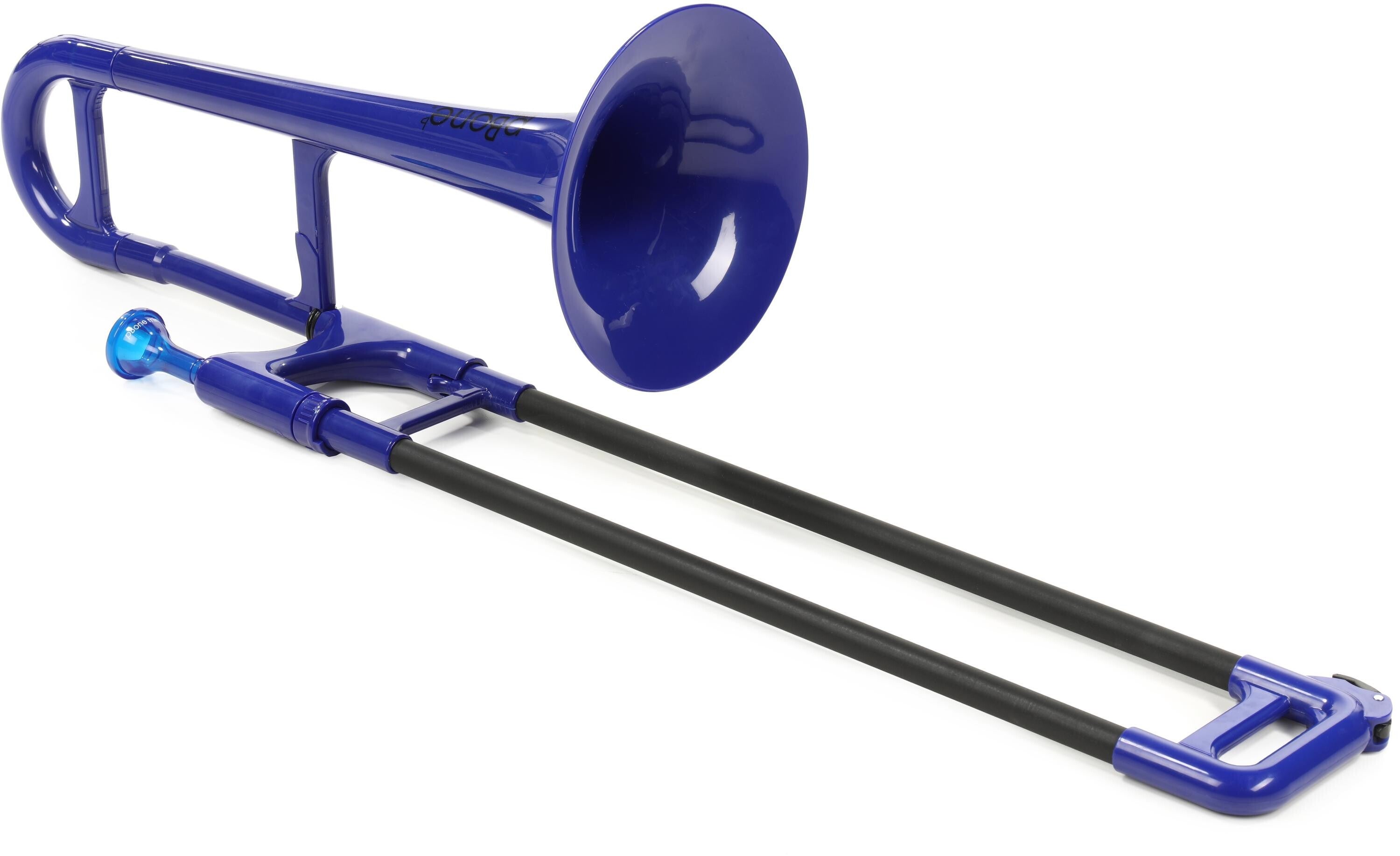pBone Music pBone Mini Trombone in Eb - Blue | Sweetwater