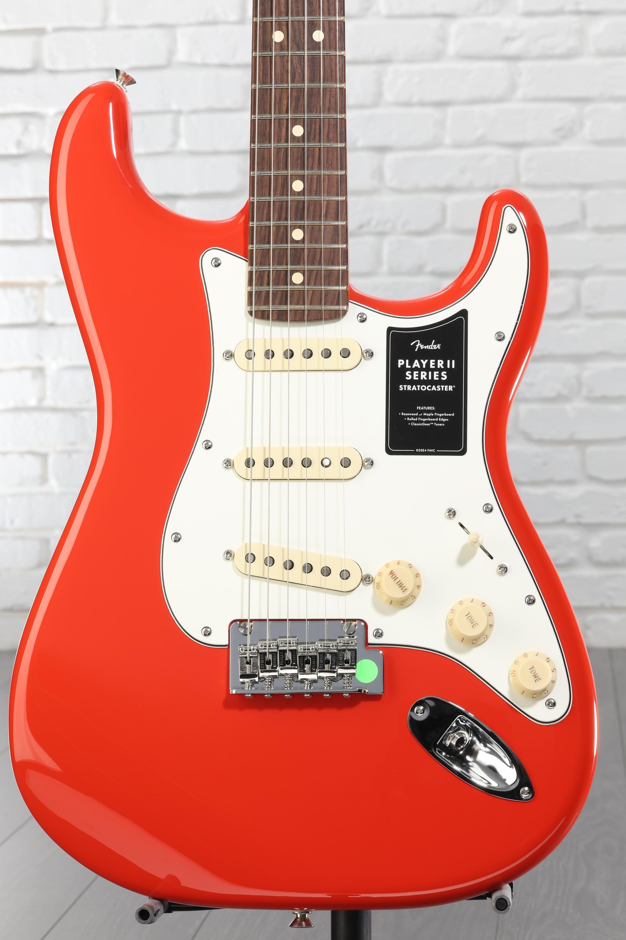 Fender Player II Stratocaster Electric Guitar - Coral Red with