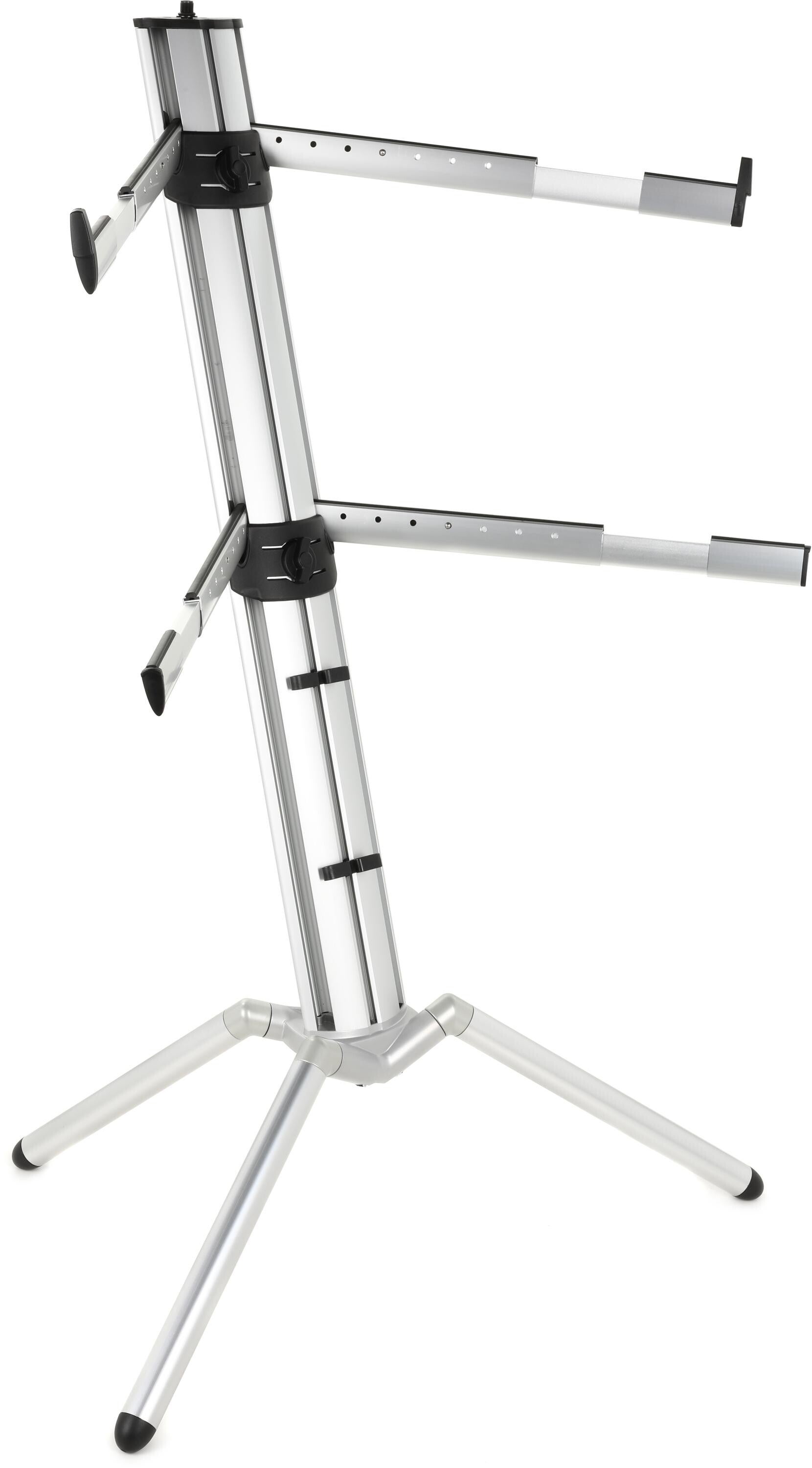  K&M Konig & Meyer 18860.000.30 Spider Pro Keyboard Stand, Height & Depth Adjustment For 2 Keyboards, Extendable Arms, Mic Boom  Thread, Cable Clamp