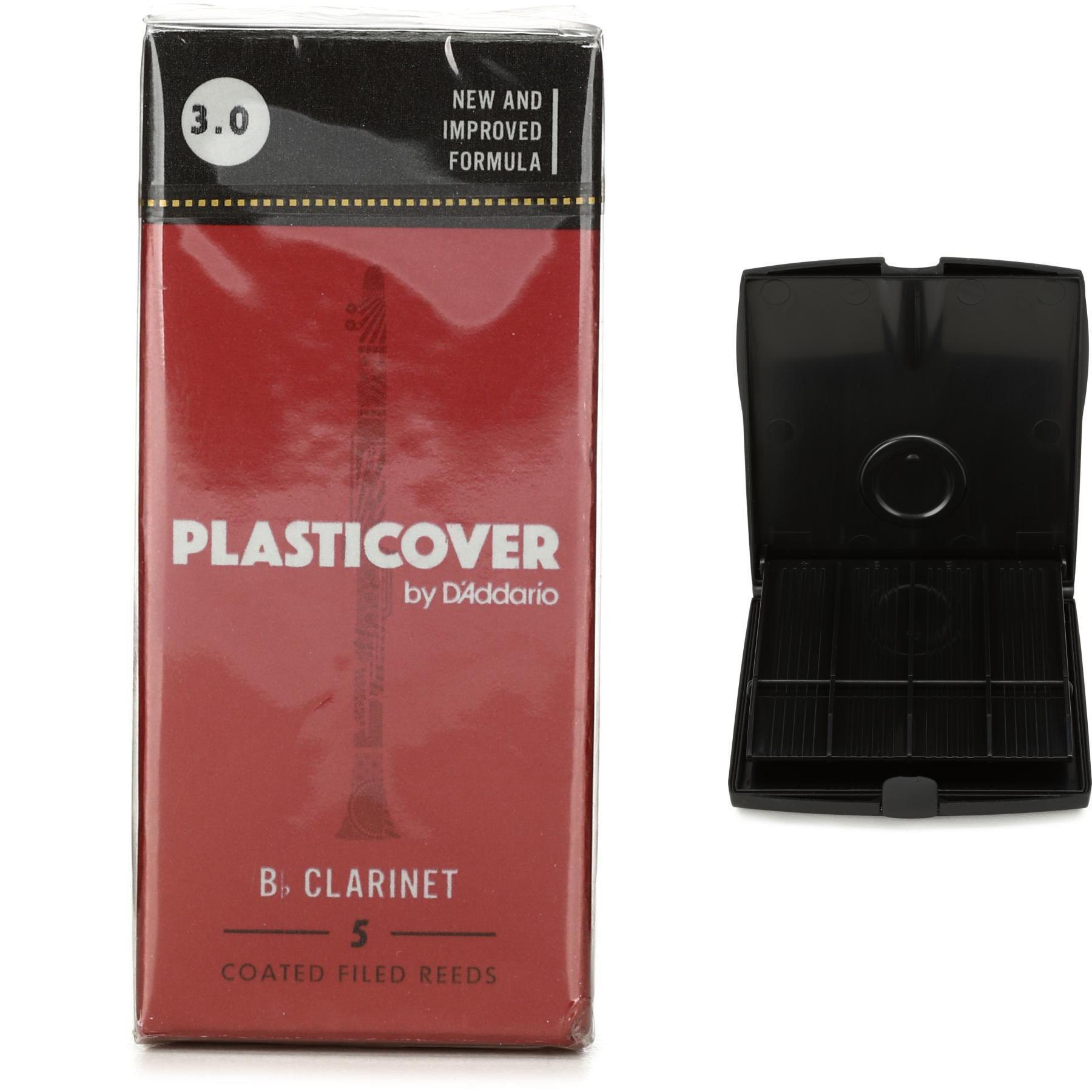 D'Addario Plasticover Bb Reed (5pack) with Reed Vitalizer