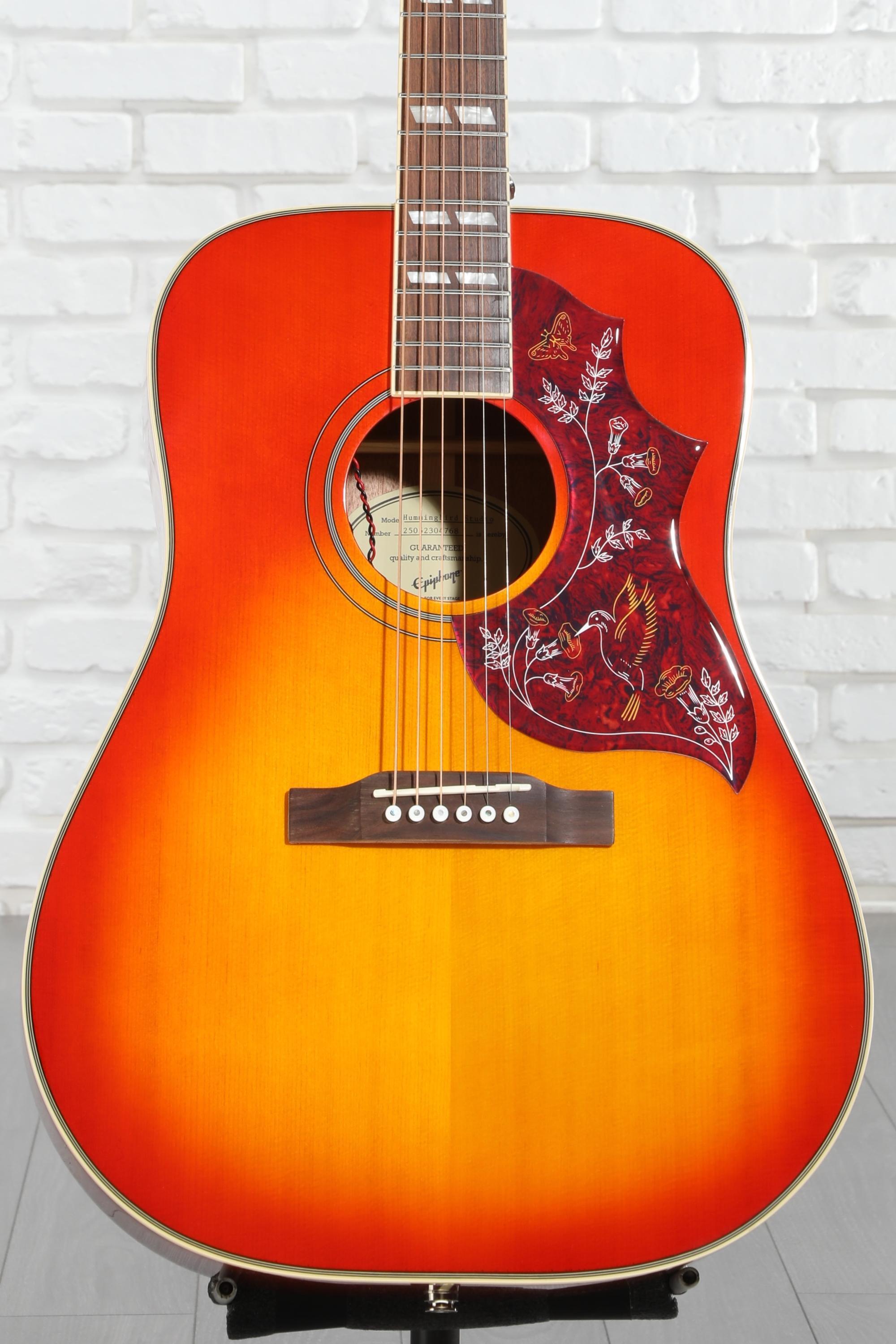 Epiphone Hummingbird Studio Acoustic-Electric Guitar - Faded