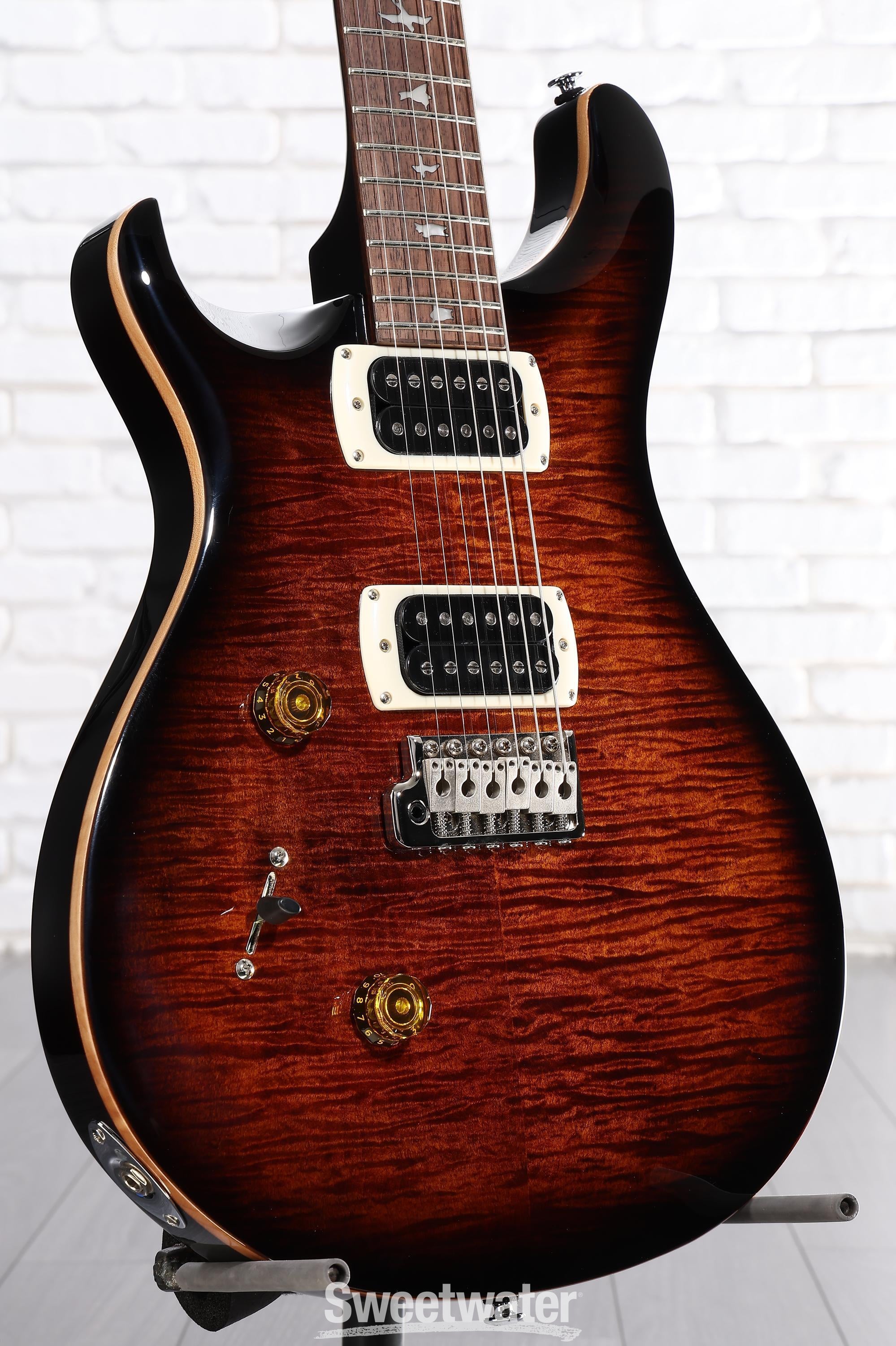 Photo of PRS SE Custom 24 Left-handed Electric Guitar - Black Gold Sunburst