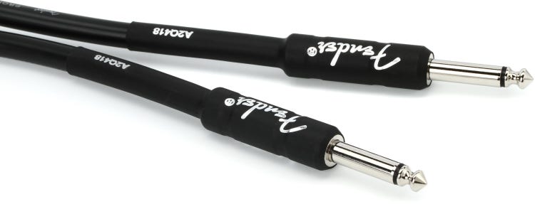 Fender Professional Series Straight to Straight Instrument Cable - 5 foot Black