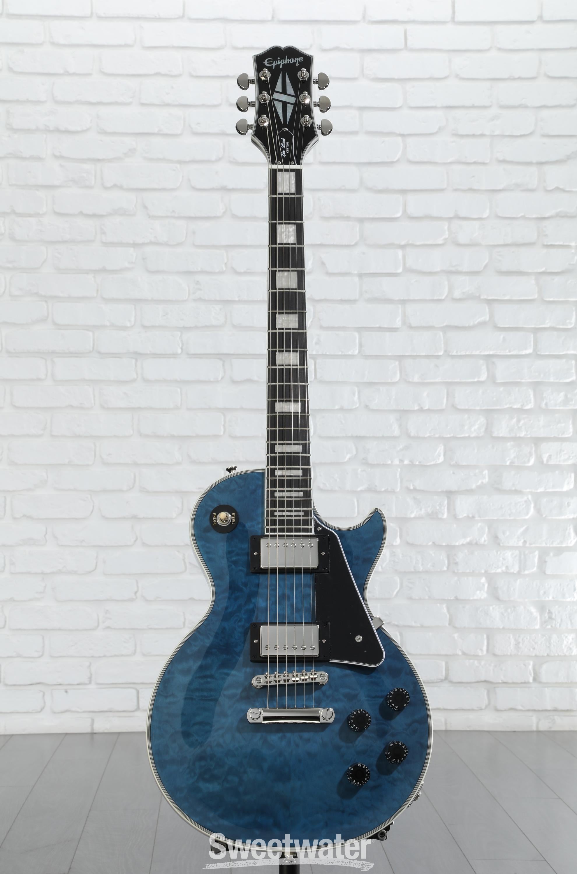 Epiphone Les Paul Custom Electric Guitar - Viper Blue
