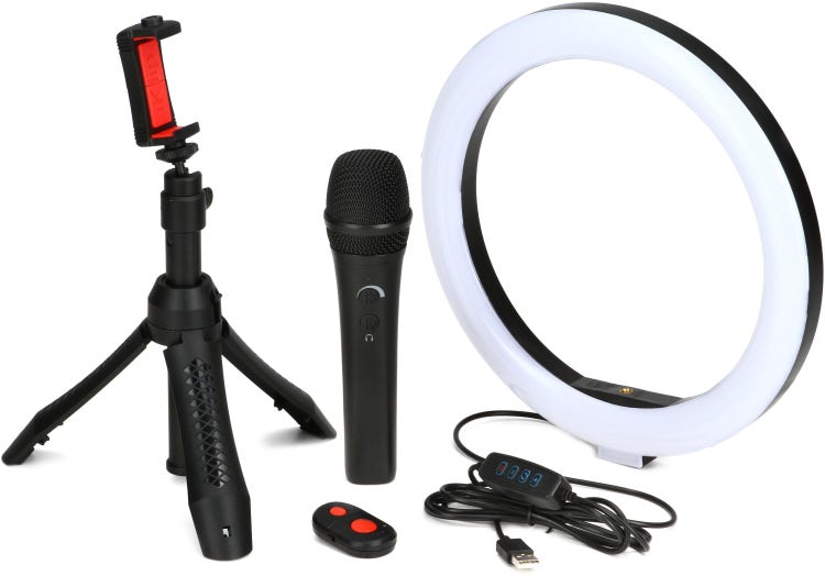 IK Multimedia iRig Video Creator HD Bundle Professional Video and Streaming  Kit with Ring Light