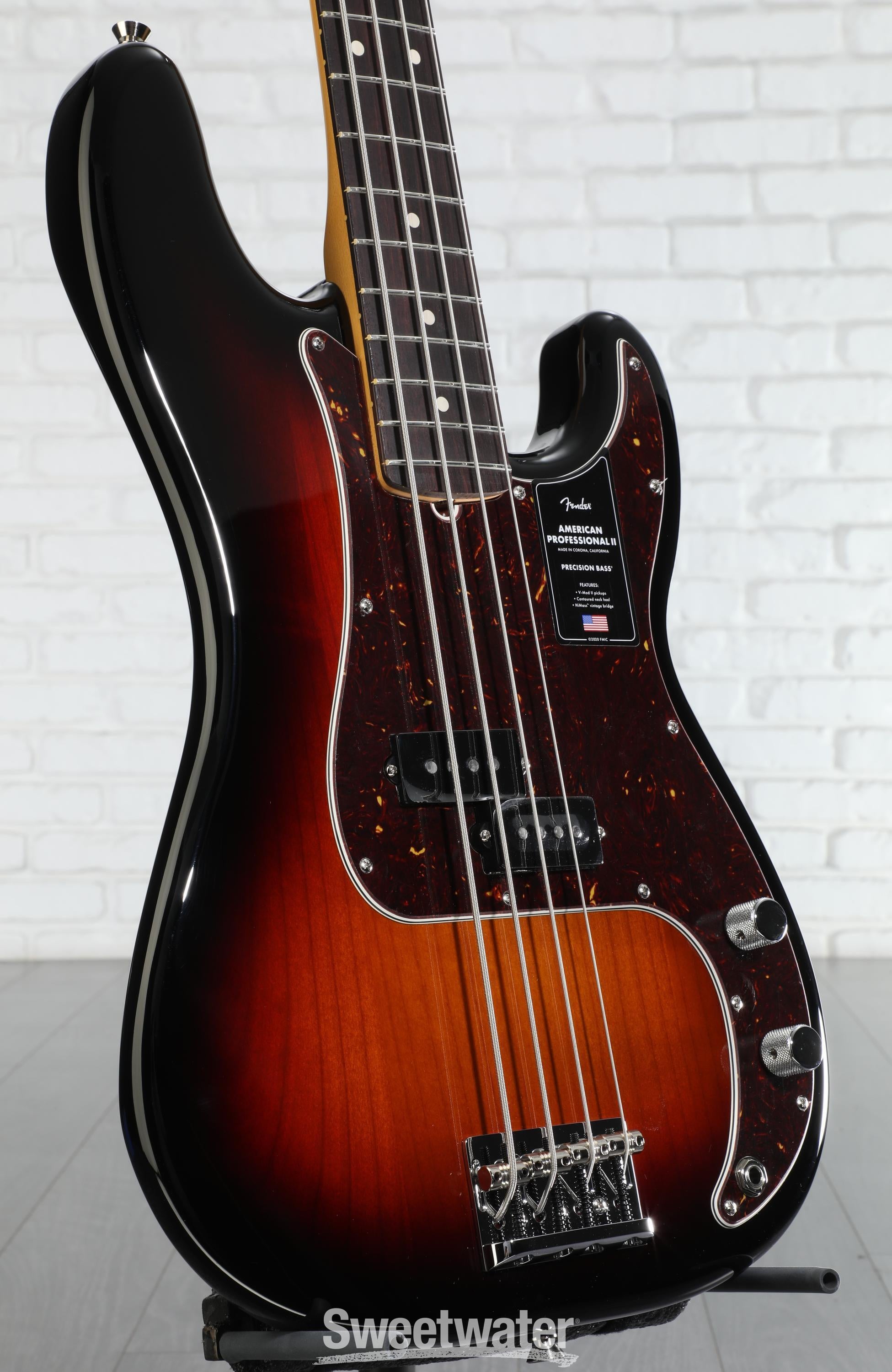 Fender American Professional II Precision Bass Guitar - 3-color