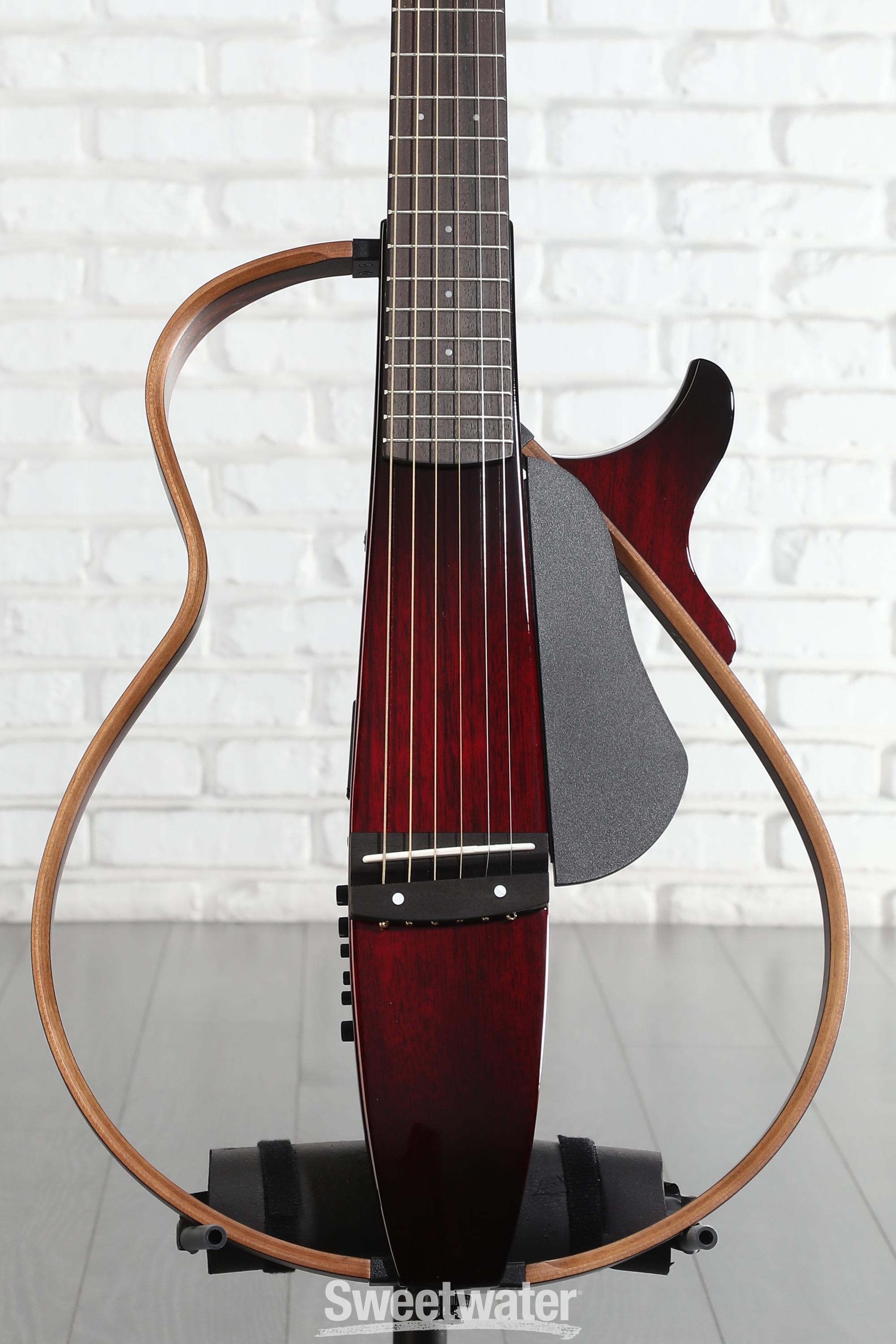 Photo of Yamaha SLG200S Silent Guitar - Crimson Red Burst