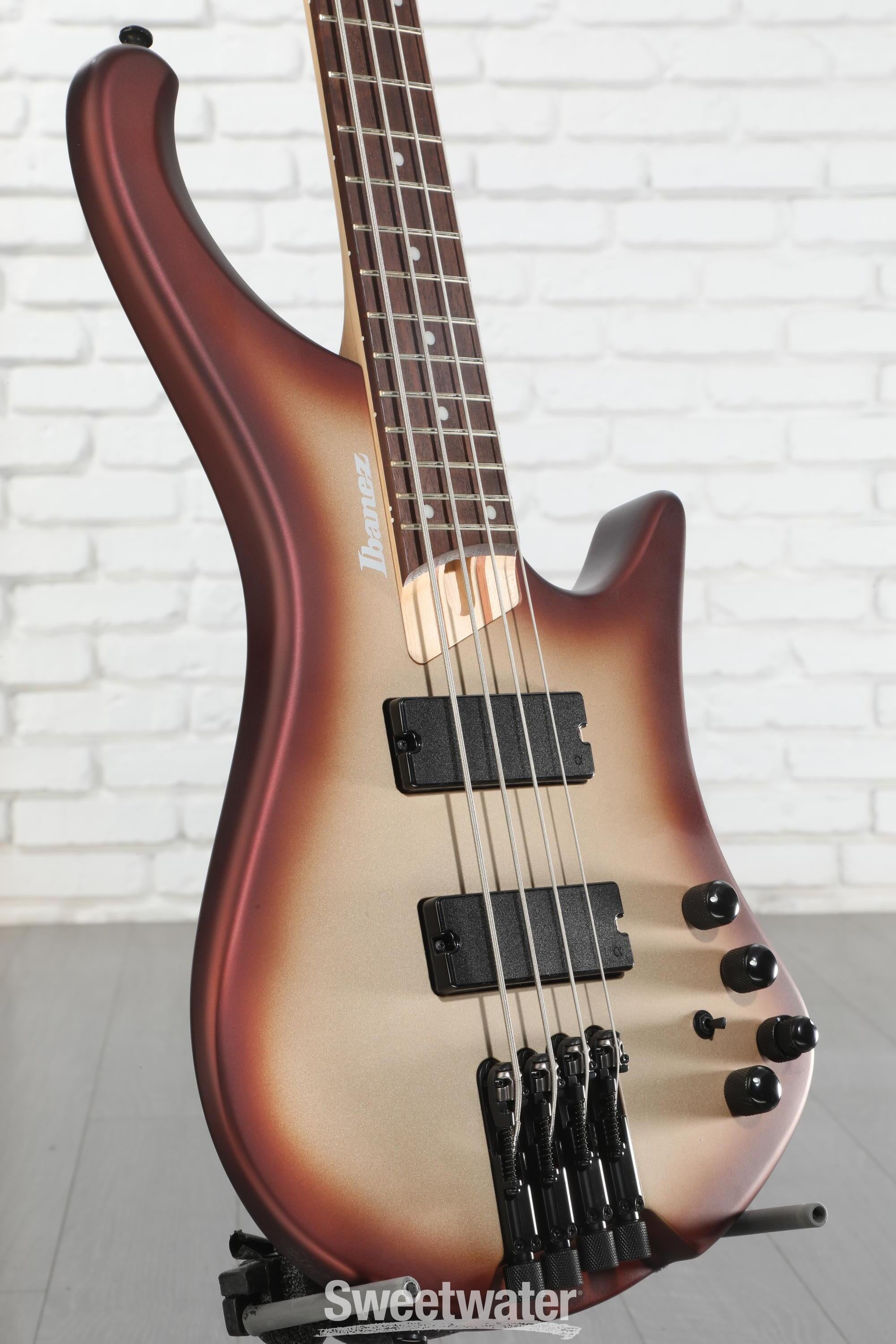 Ibanez Bass Workshop EHB600 Electric Bass Guitar - Charred Champagne Burst Matte