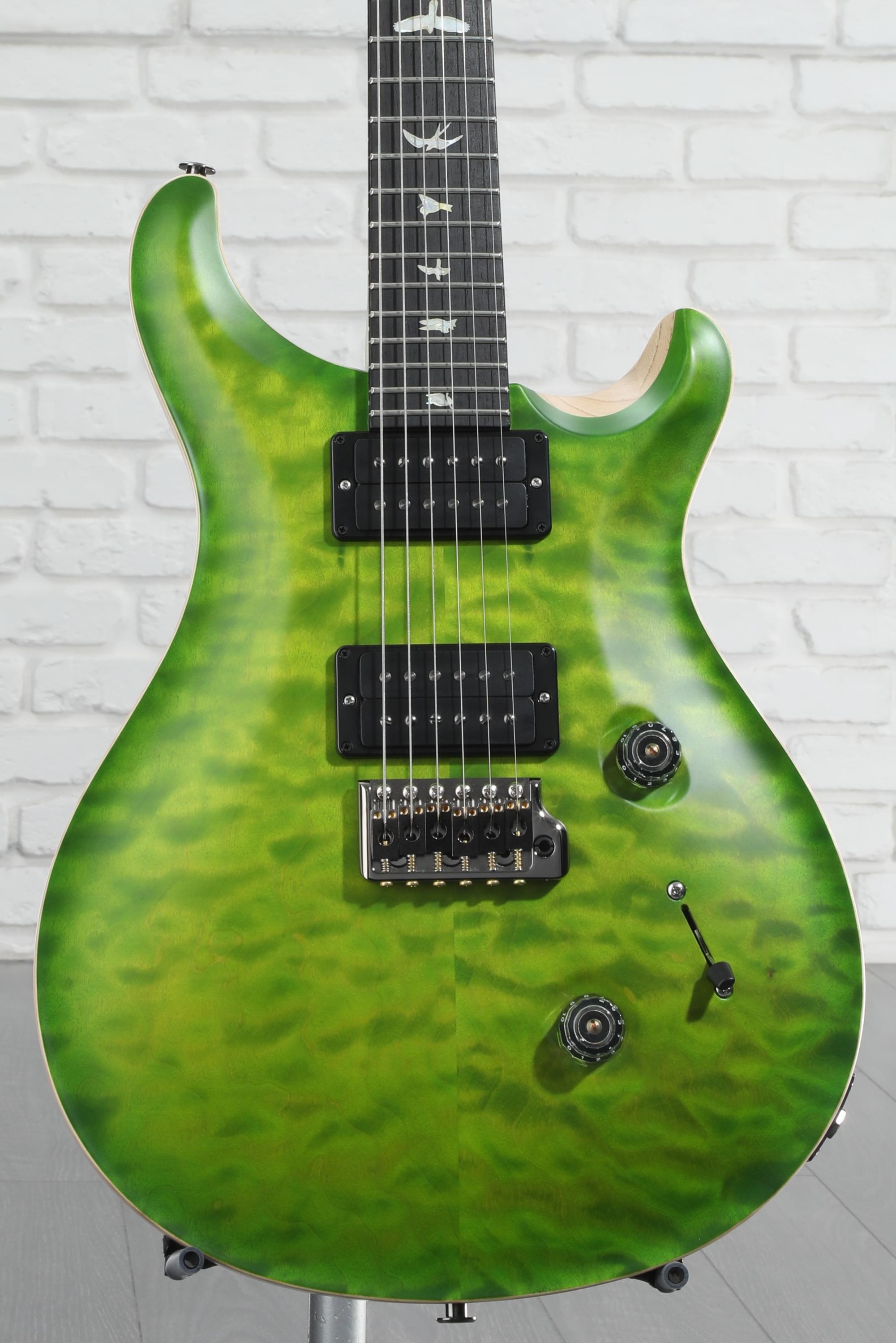 PRS Wood Library Custom 24 10-Top Electric Guitar - Eriza Verde