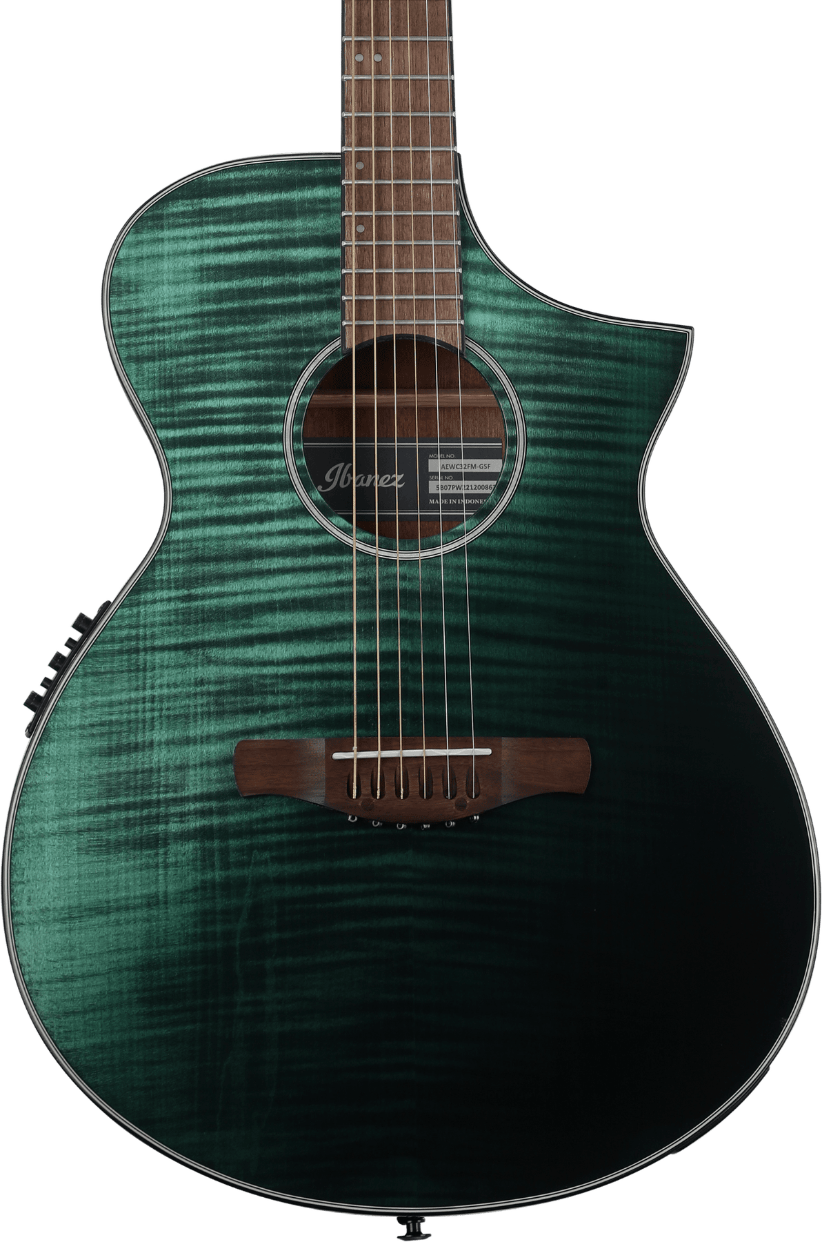 Ibanez AEWC32FMGSF Acoustic-electric Guitar - Dark Green Sunset