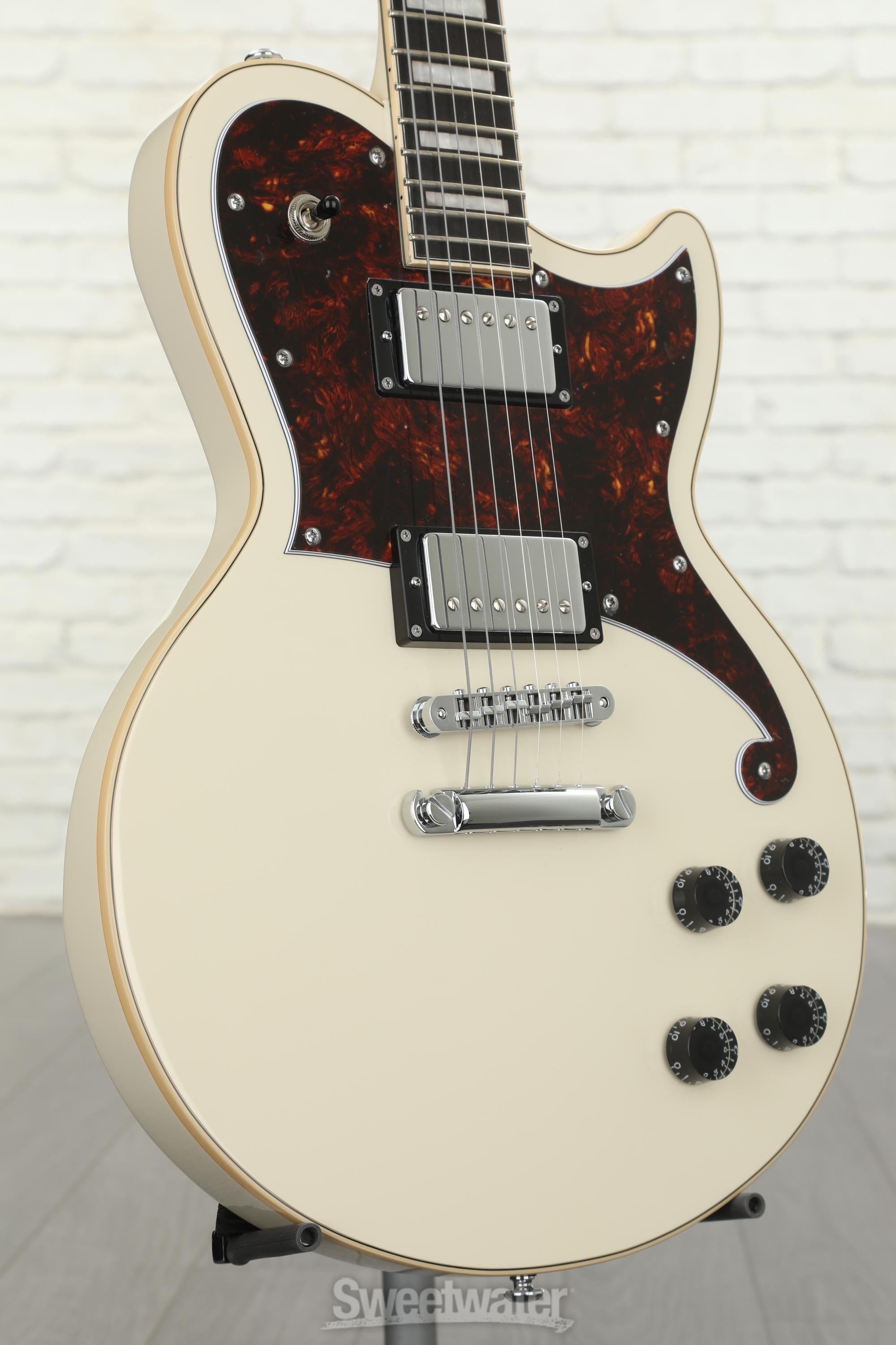 D'Angelico Premier Atlantic Electric Guitar - Antique White