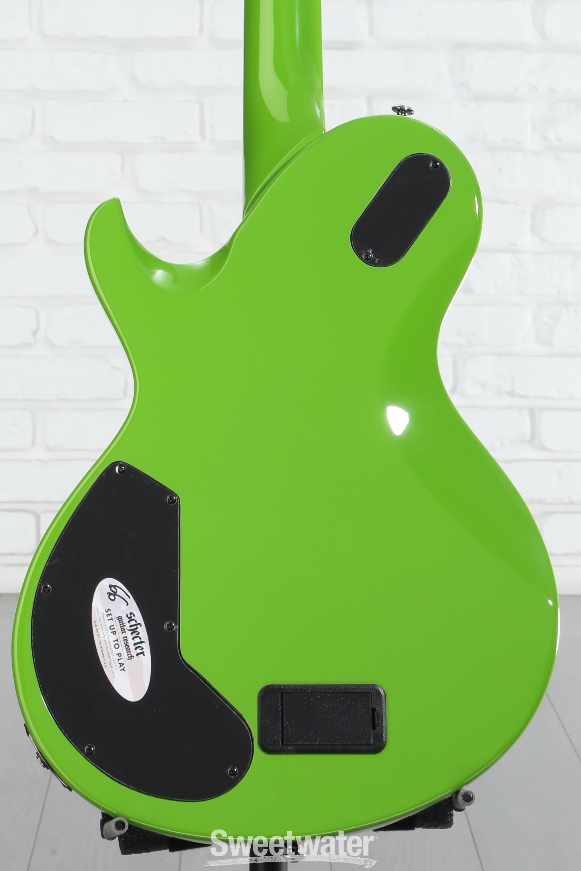 Schecter Kenny Hickey Solo-6 EX S Baritone Electric Guitar - Steele Green