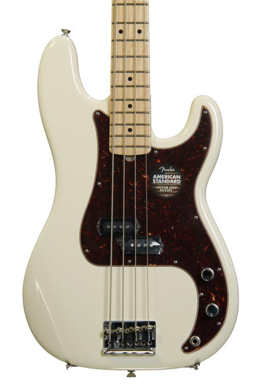 Fender American Standard Precision Bass - Olympic White, Maple Fingerboard