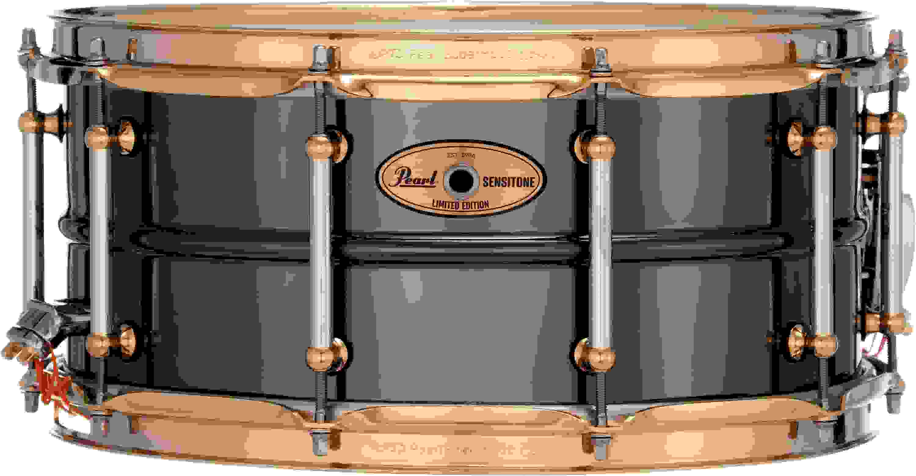 Pearl Sensitone Limited-edition Snare Drum - 6.5 inches x 14 inches, Black