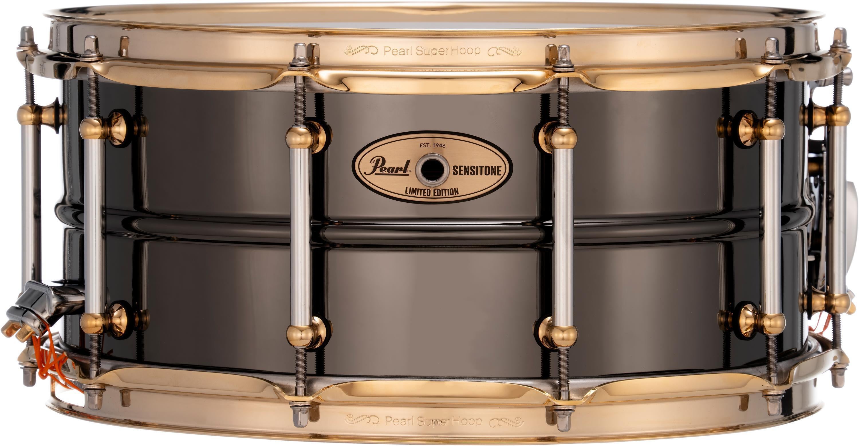Pearl Sensitone Limited-edition Snare Drum - 6.5 inches x 14 inches, Black | Sweetwater