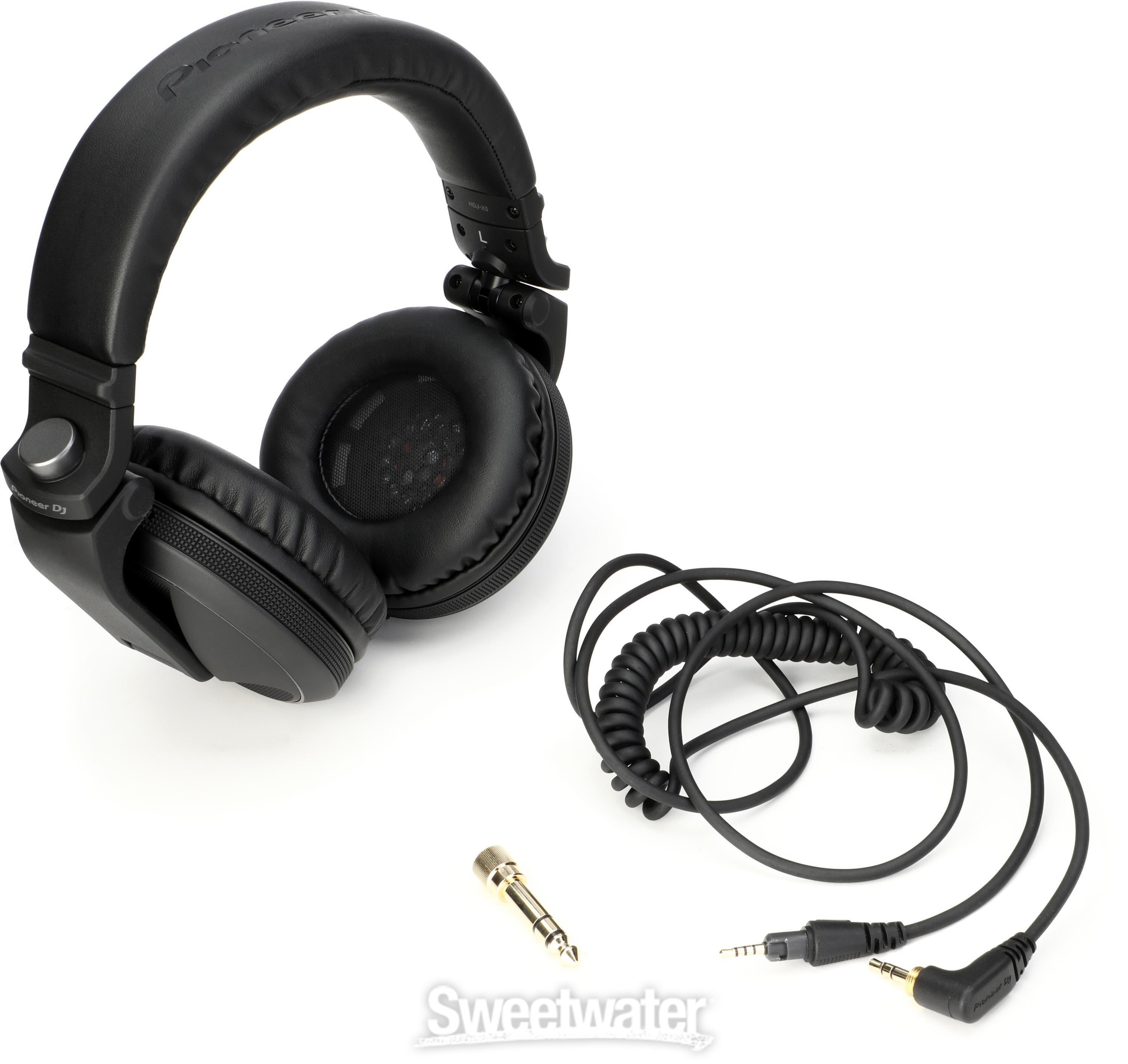 Pioneer DJ HDJ X5 Professional DJ Headphones Black Reviews Sweetwater