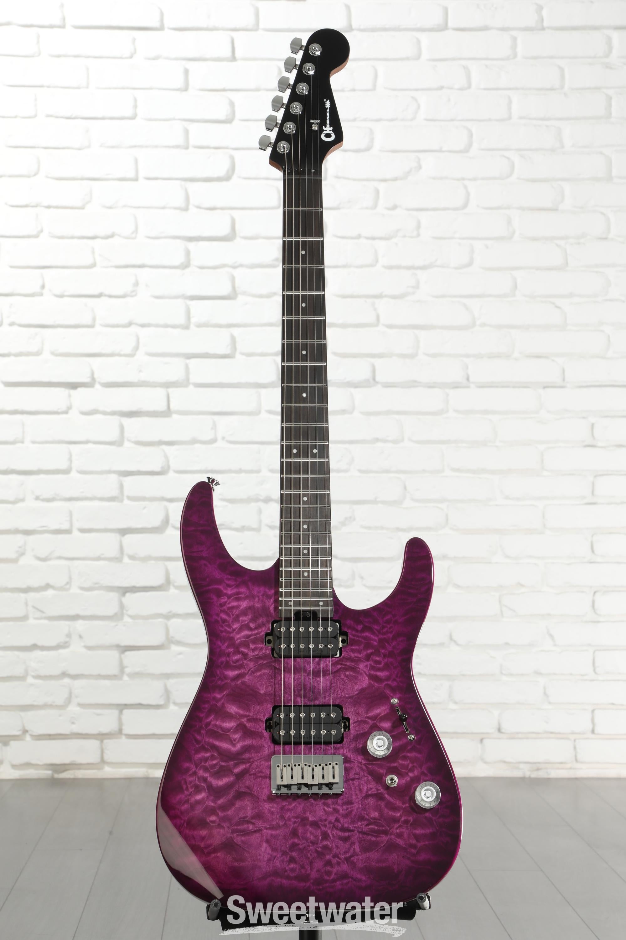Charvel Pro-Mod Plus Dinky DK24 HT QM Electric Guitar - Violet