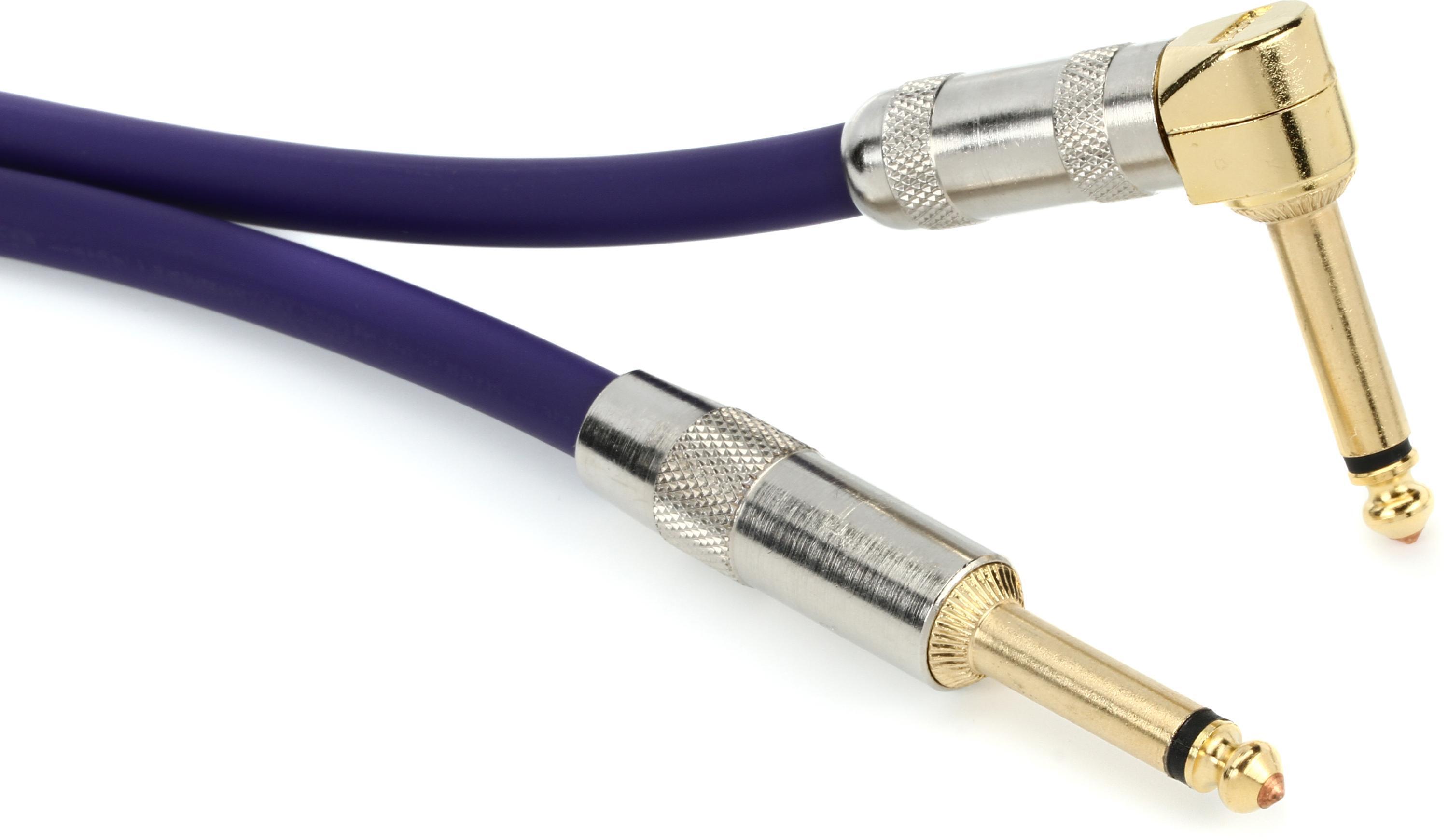 Photo of Lava Cable LCUF15R Ultramafic Straight to Right Angle Instrument Cable - 15 foot