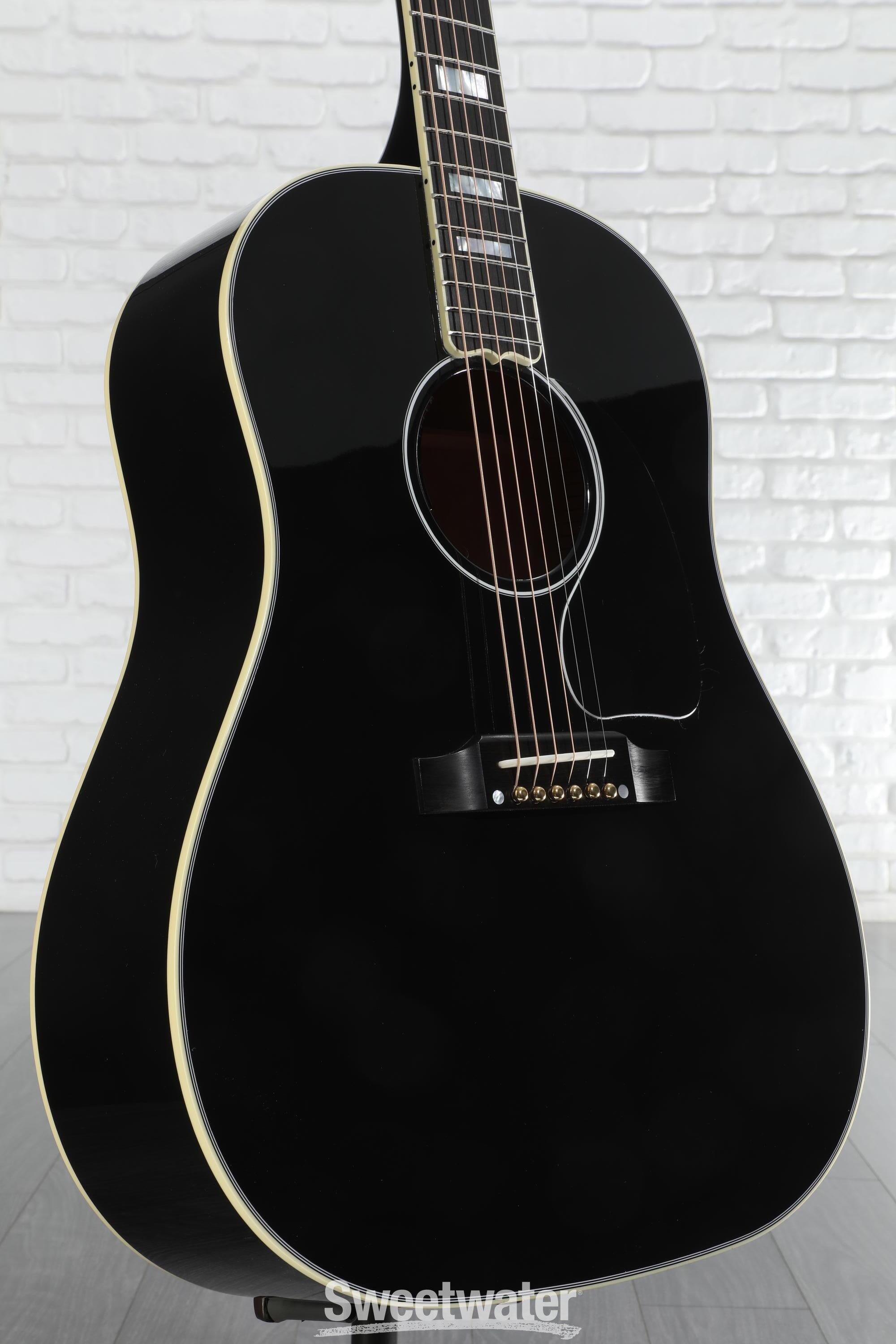 ギター Gibson custom shop j-45 custom ebony Gibson Custom Shop J-45 Custom Acoustic Guitar - Ebony