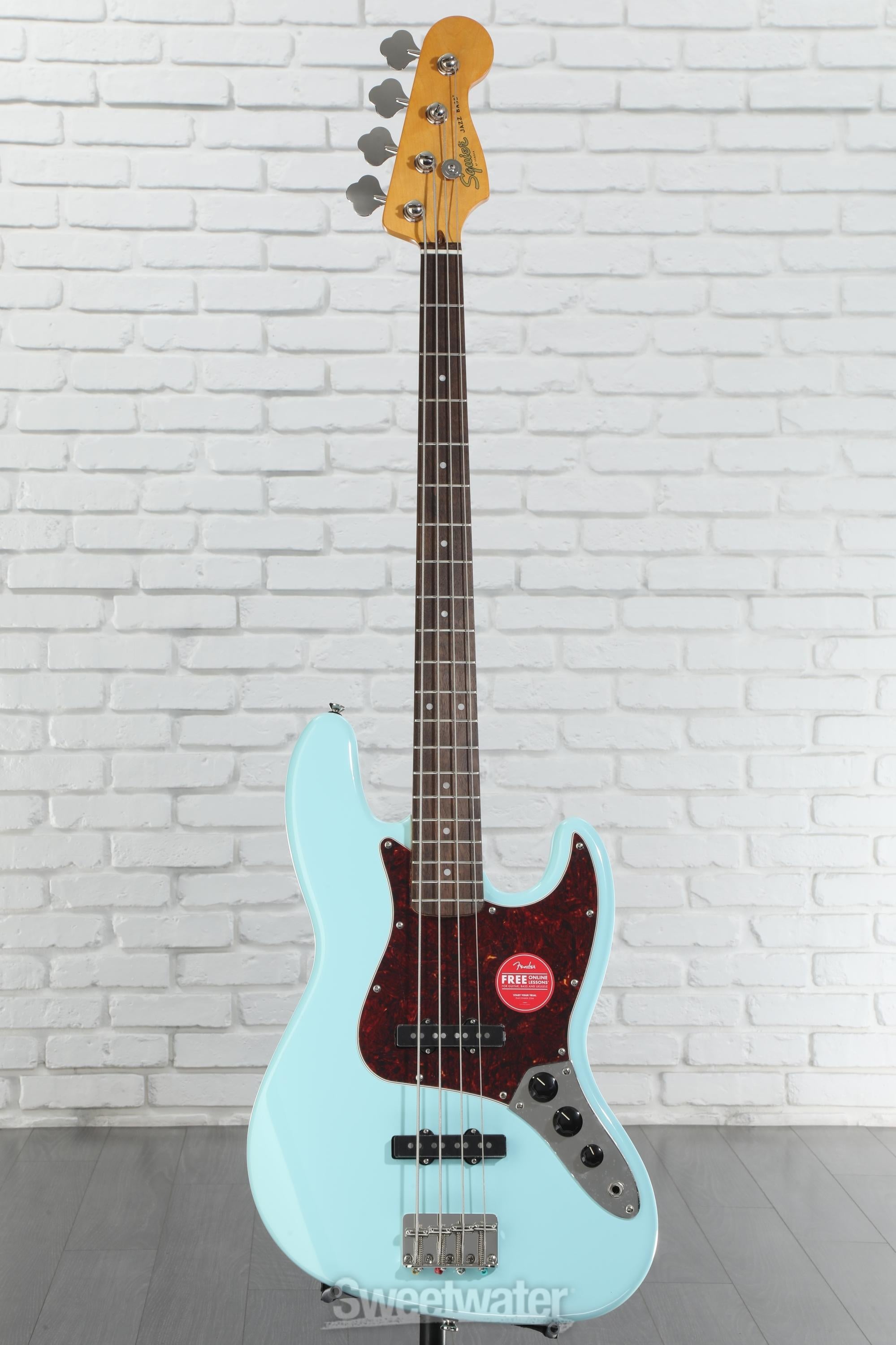 Squier Classic Vibe '60s Jazz Bass - Daphne Blue | Sweetwater