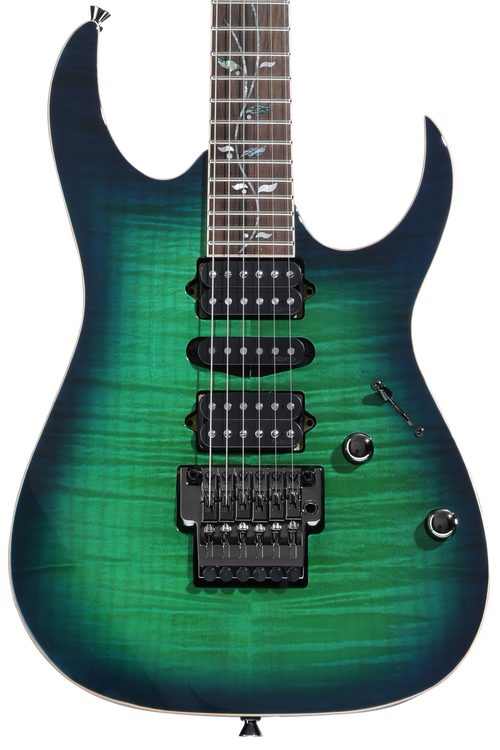 Ibanez J Custom RG8570 Electric Guitar - Surreal Blue Burst | Sweetwater