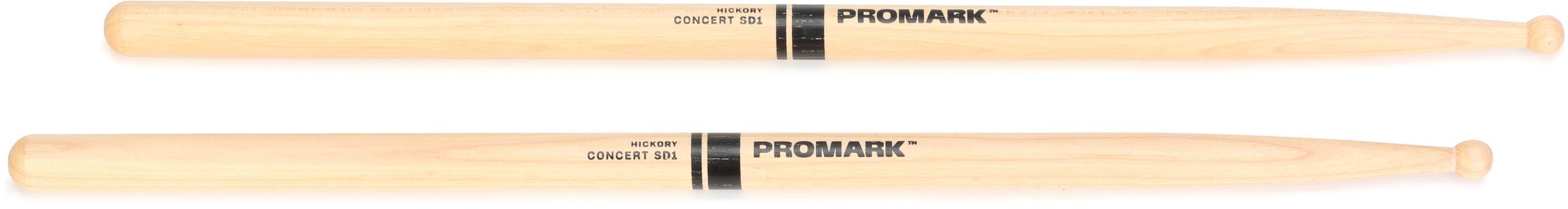 Bundled Item: Promark Hickory SD1 Wood Tip Drumsticks