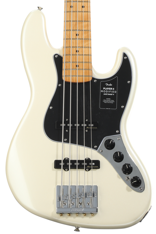 Fender Player II Modified Active Jazz Bass V - Olympic Pearl