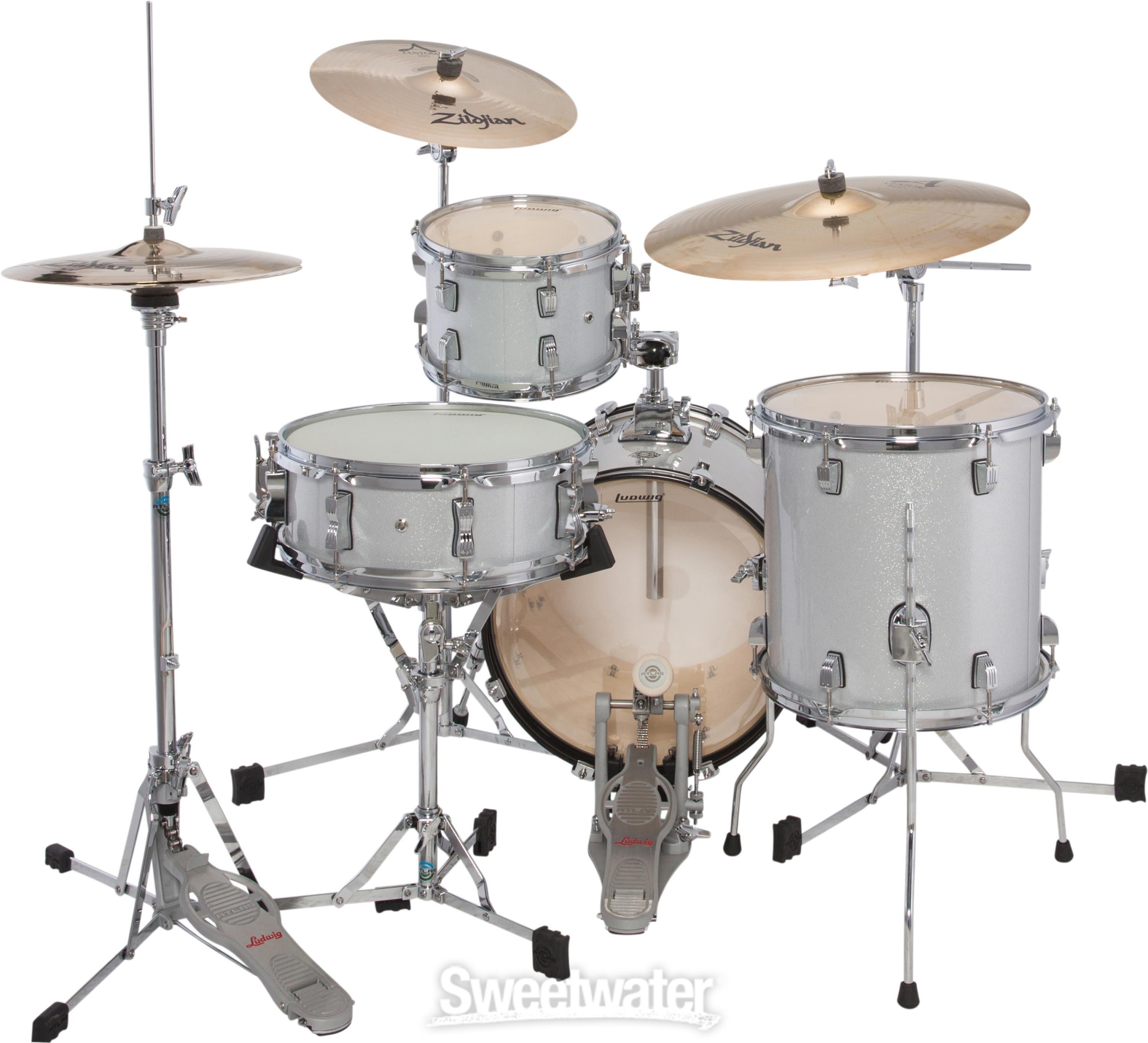 Ludwig Breakbeats Zildjian Low Volume ドラムセット - 打楽器、ドラム