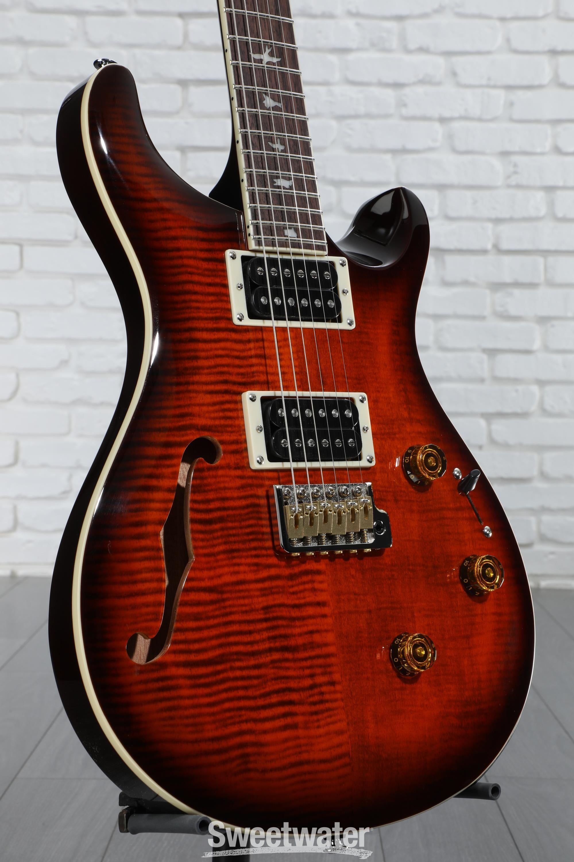ギター PRS Custom 24 Semi-Hollow PRS Guitars SE Custom 24 Semi-Hollow Piezo Electric Guitar