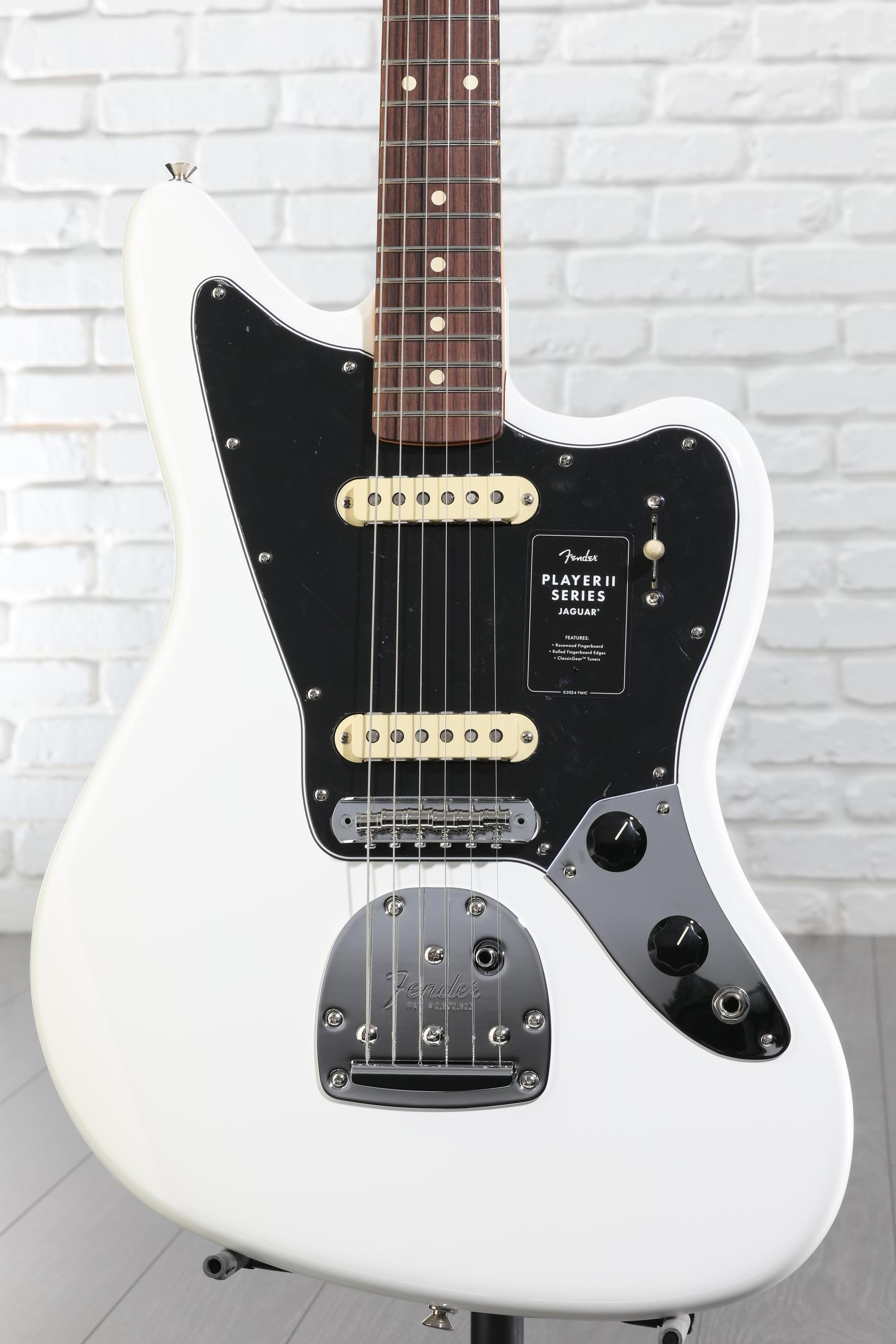 ギター FENDER Player II Jaguar Polar White Amazon.com: Fender Player II Jaguar Electric Guitar - Polar White