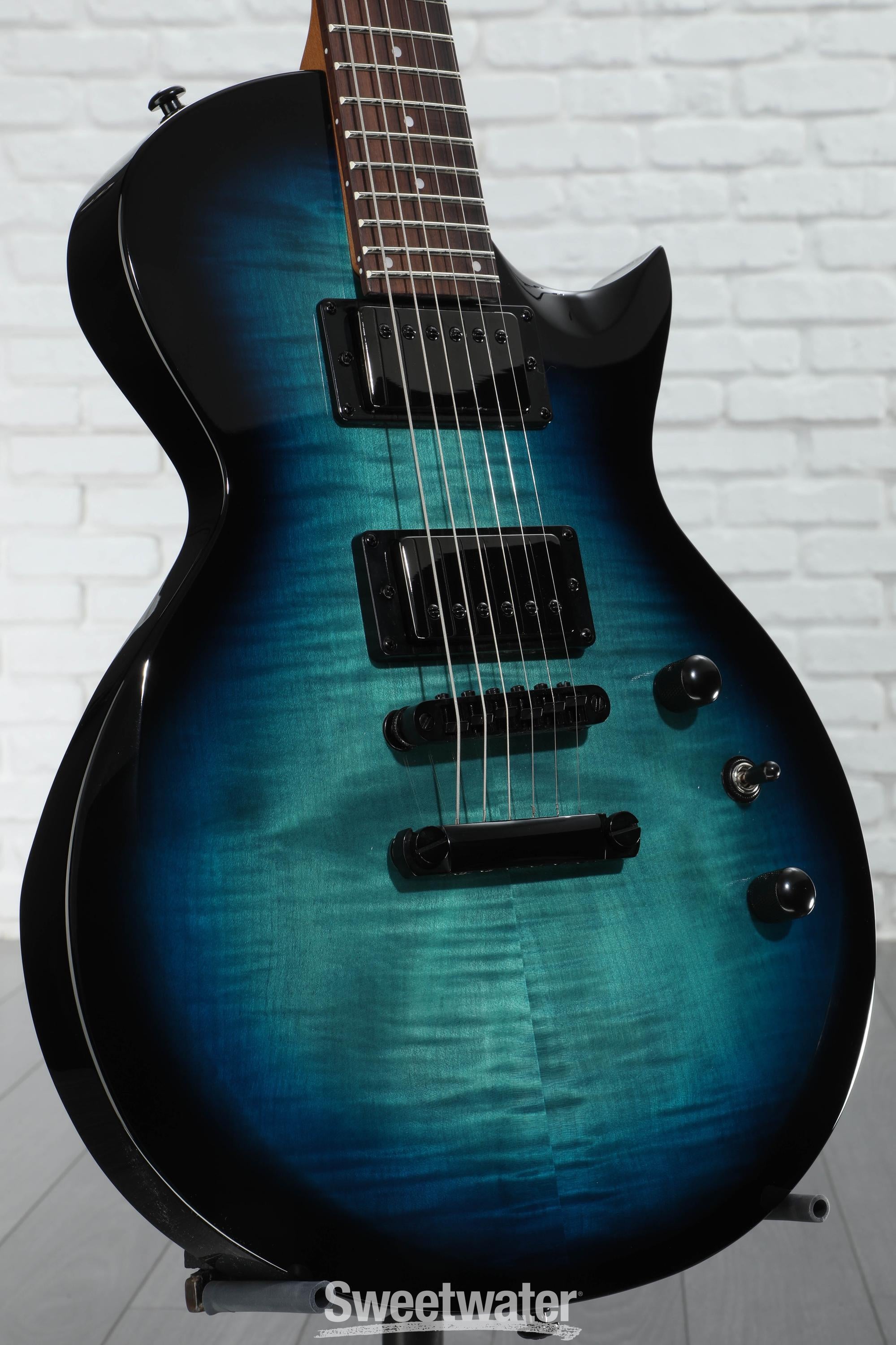 ESP LTD EC-200DX Electric Guitar - Blue Burst | Sweetwater